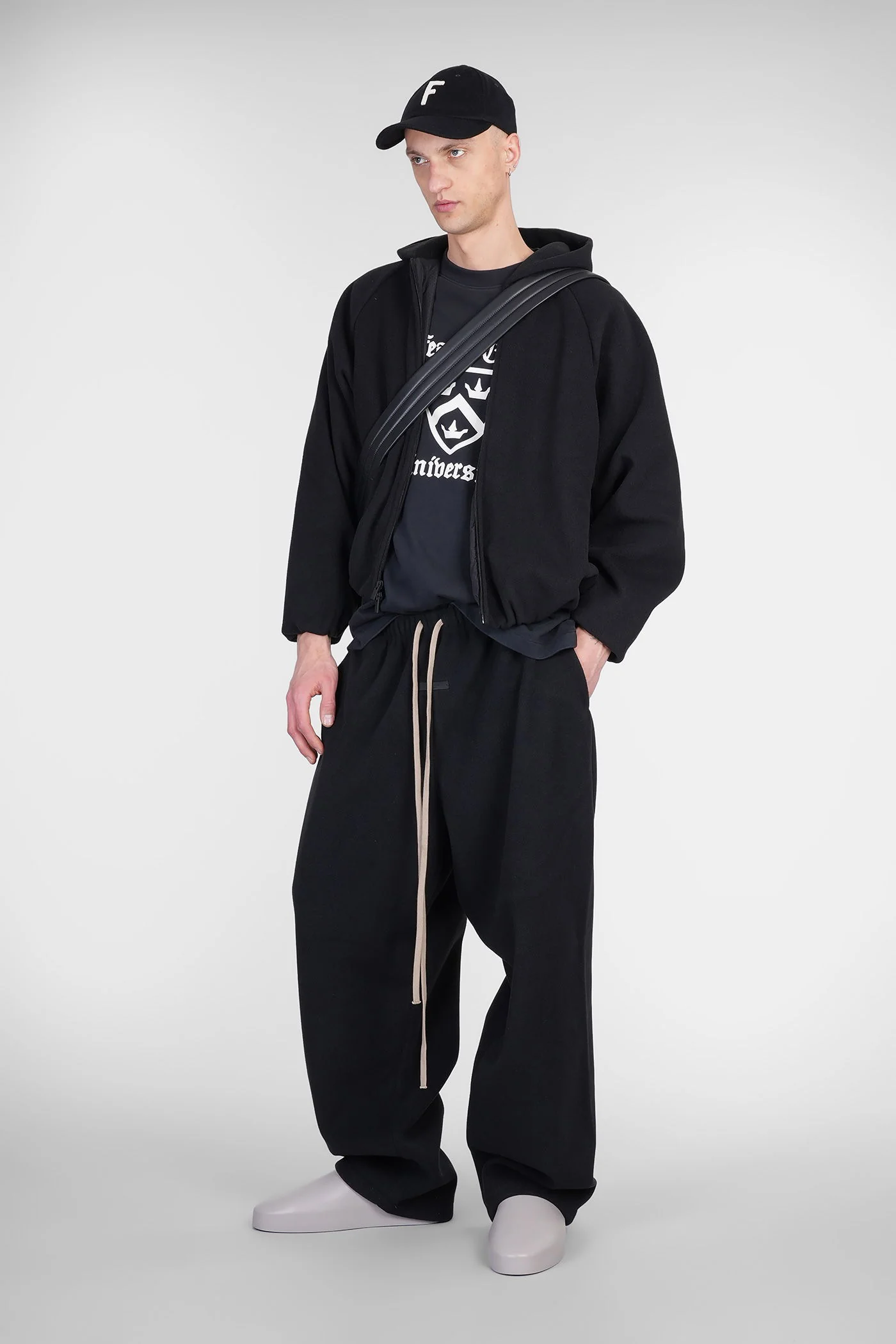 Pants in black polyester - Image 2