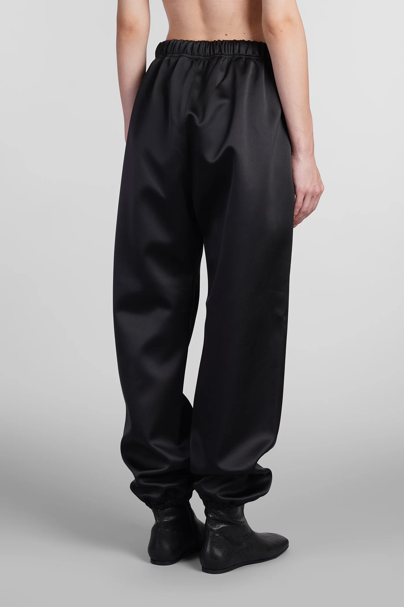 Pants in black polyester - Image 3