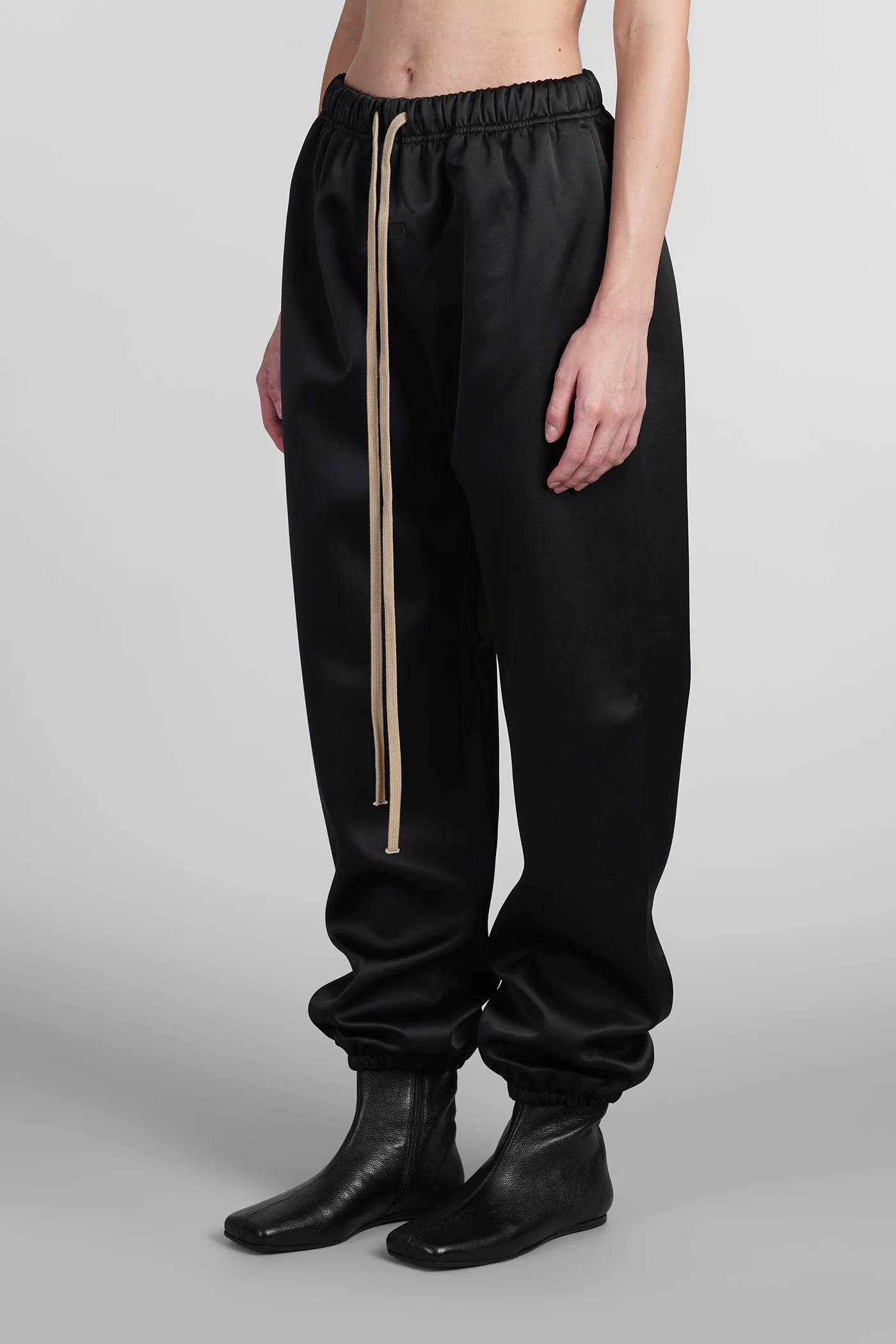 Pants in black polyester - Image 4