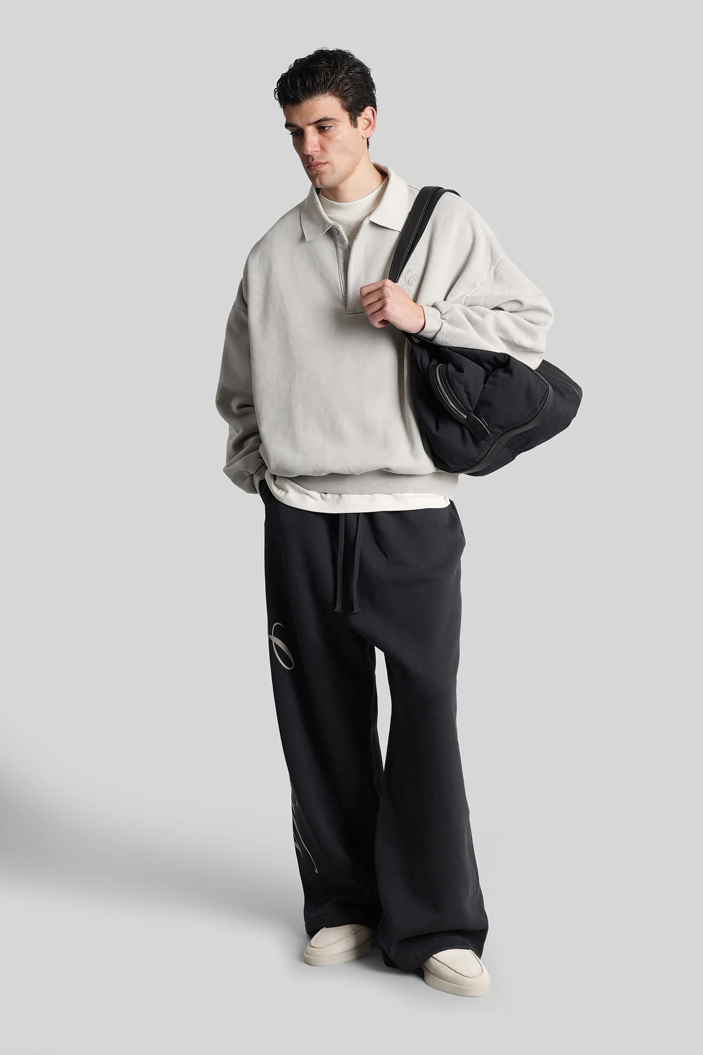 Polo in grey cotton - Image 2