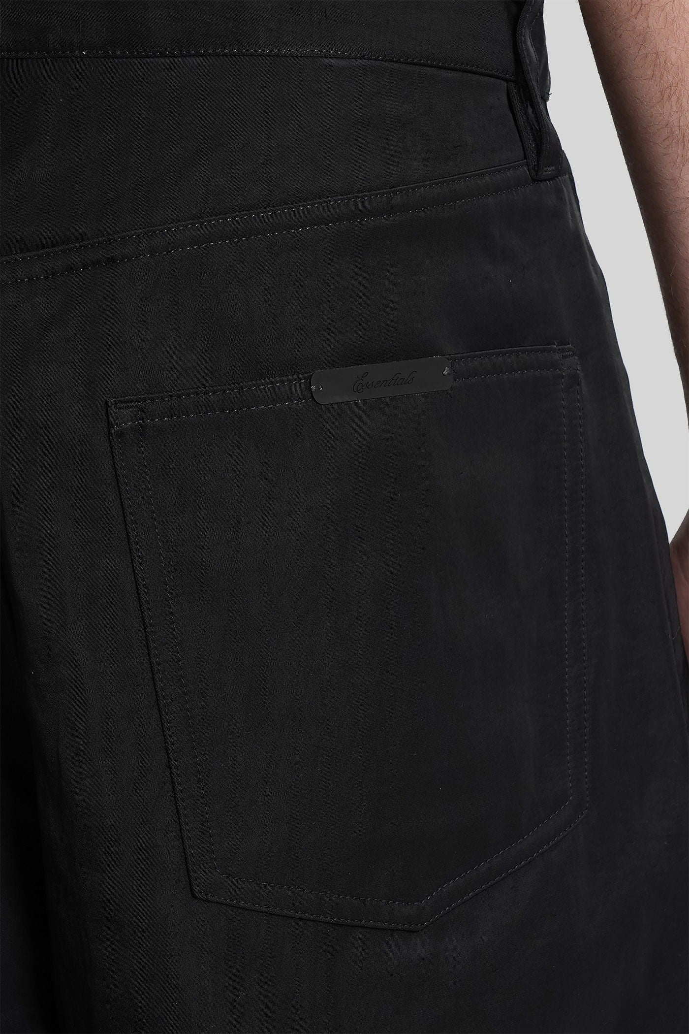 Shorts in black nylon - Image 10