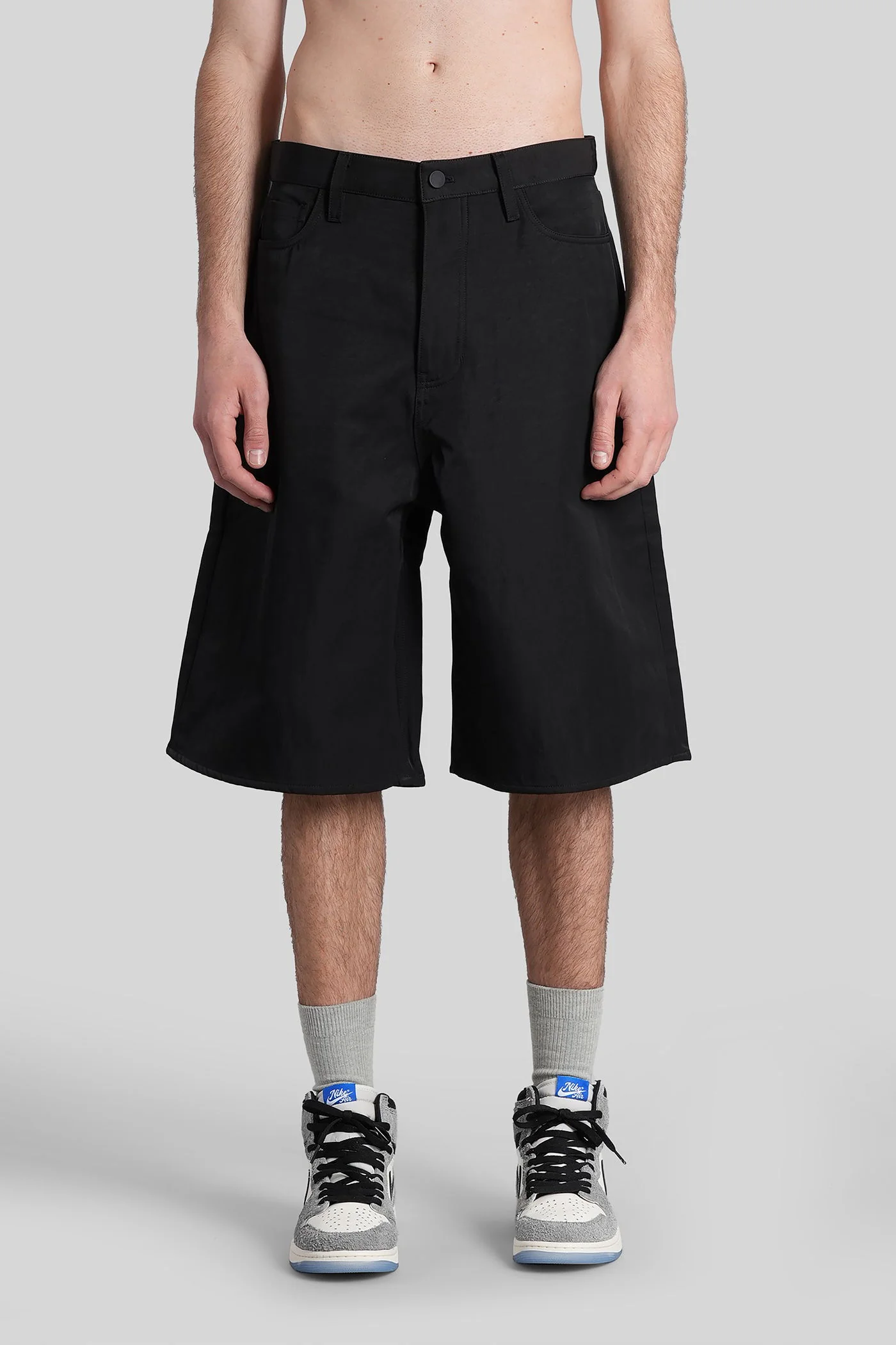 Shorts in black nylon - Image 41