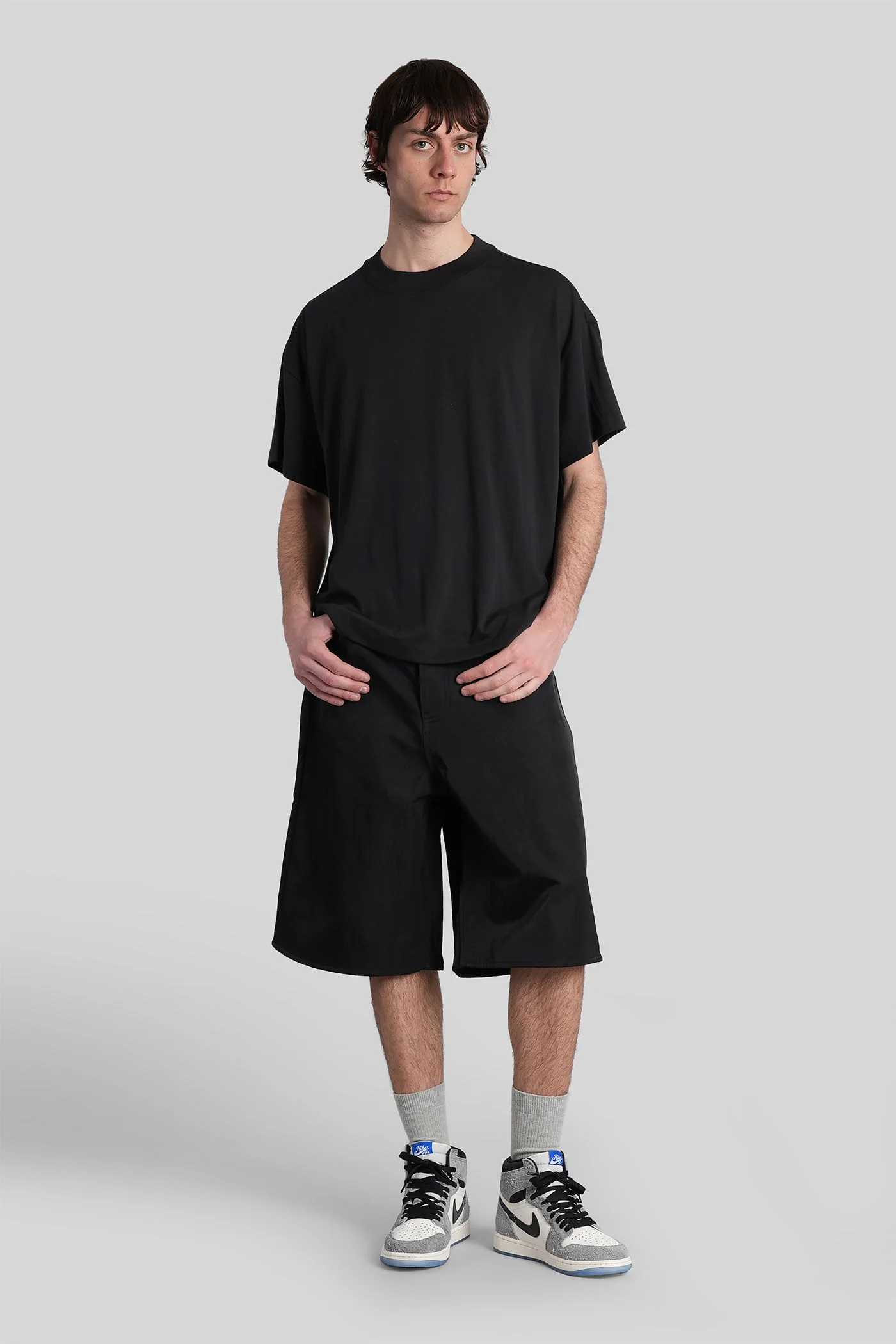 Shorts in black nylon - Image 52
