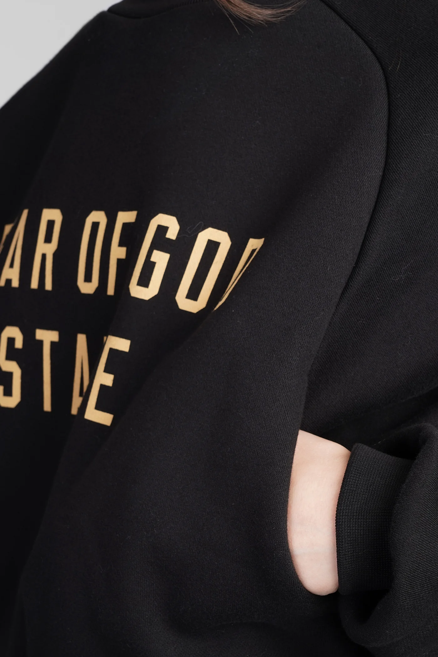 Sweatshirt in black cotton - Image 5