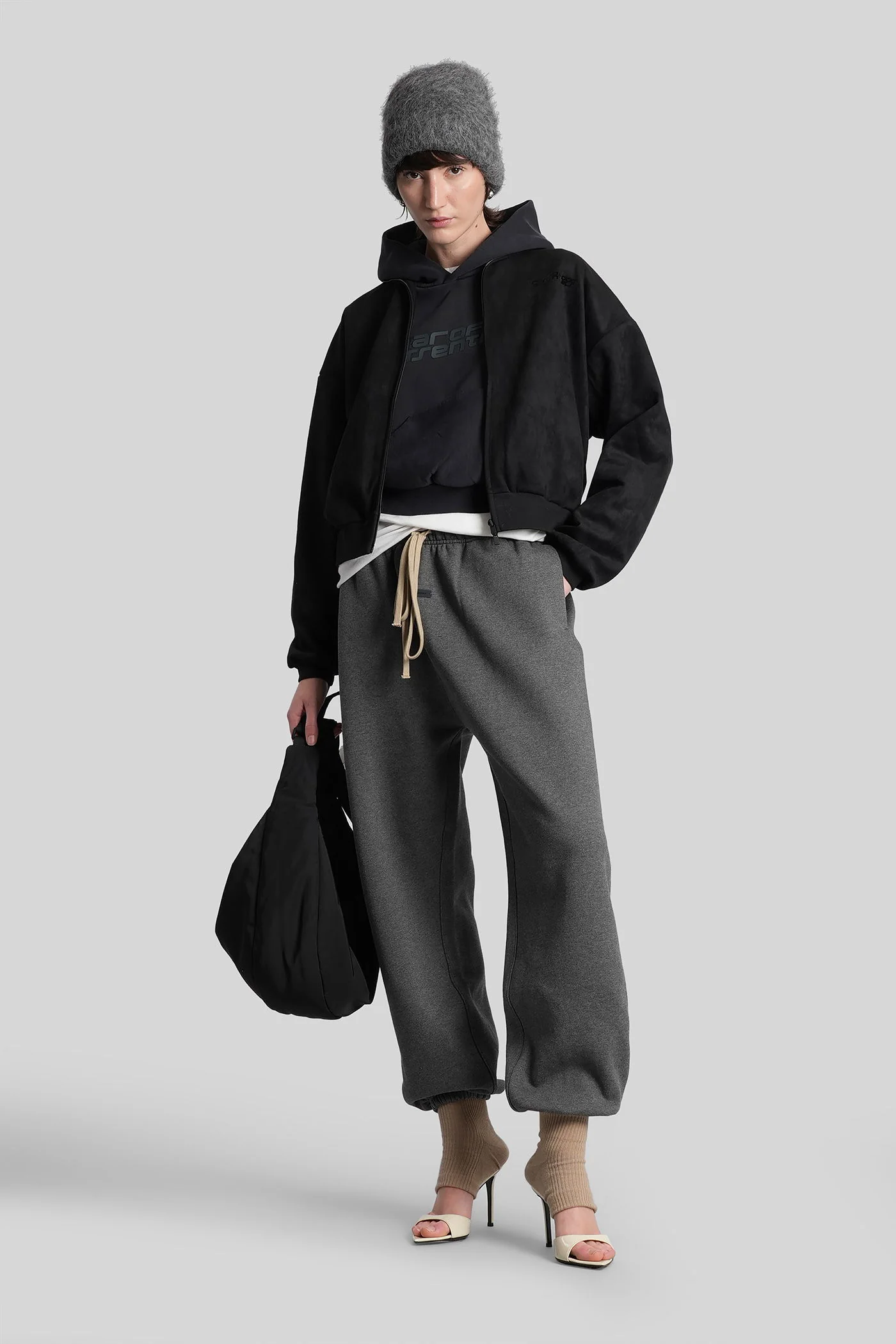 Sweatshirt in black polyester - Image 22