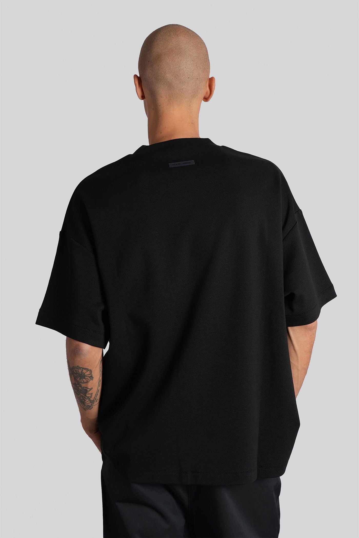 T-Shirt in black cotton - Image 3