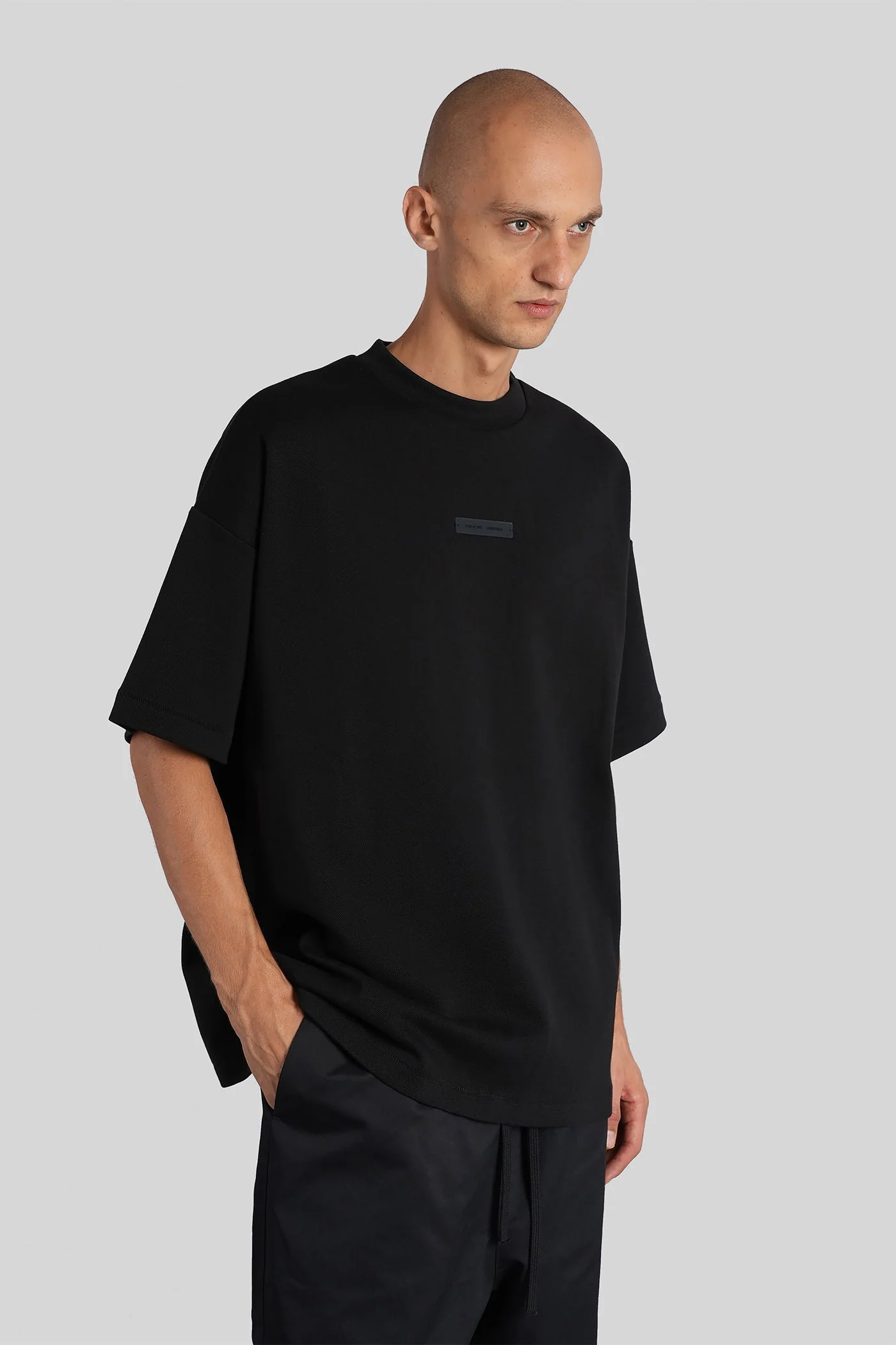 T-Shirt in black cotton - Image 4