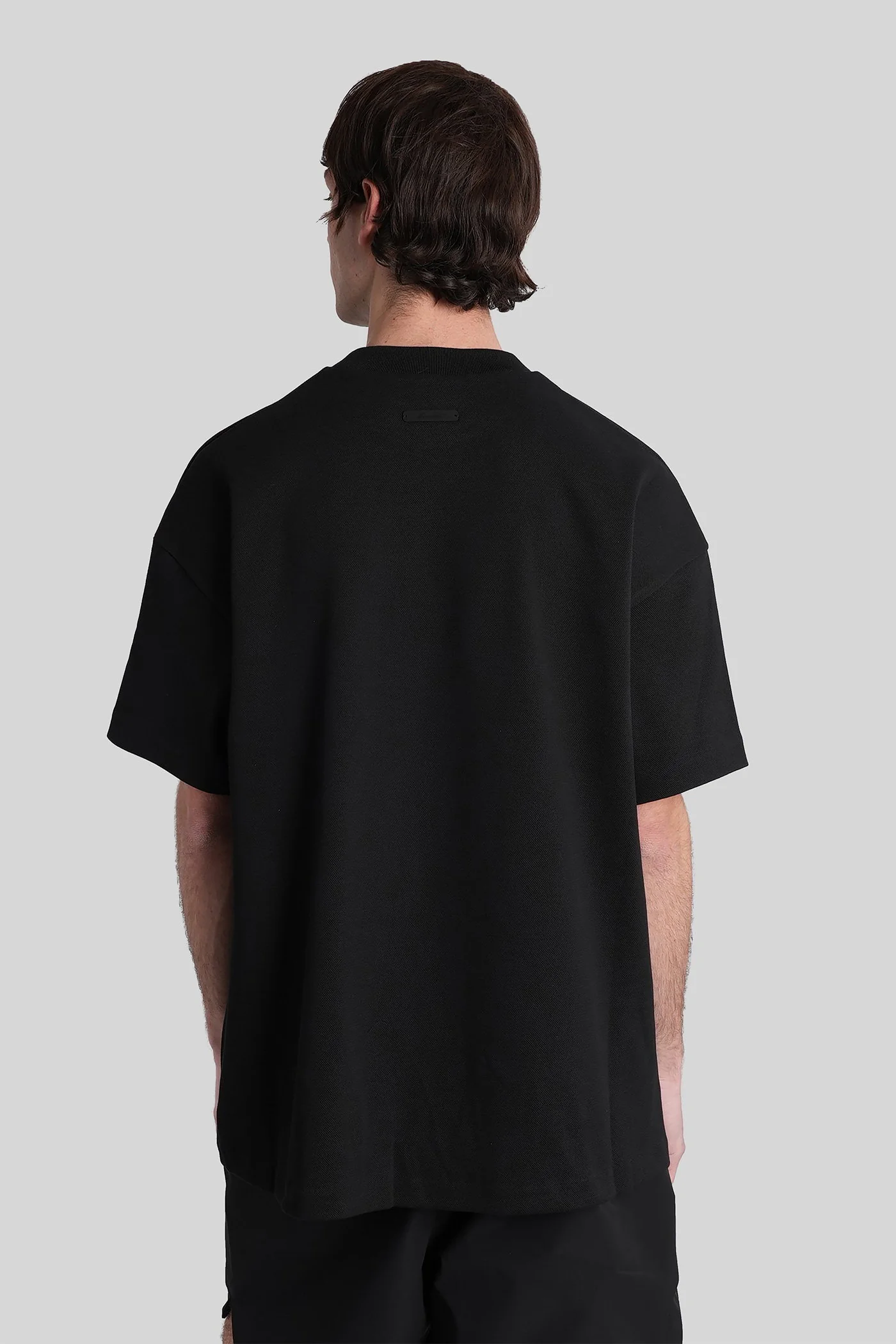 T-Shirt in black cotton - Image 3