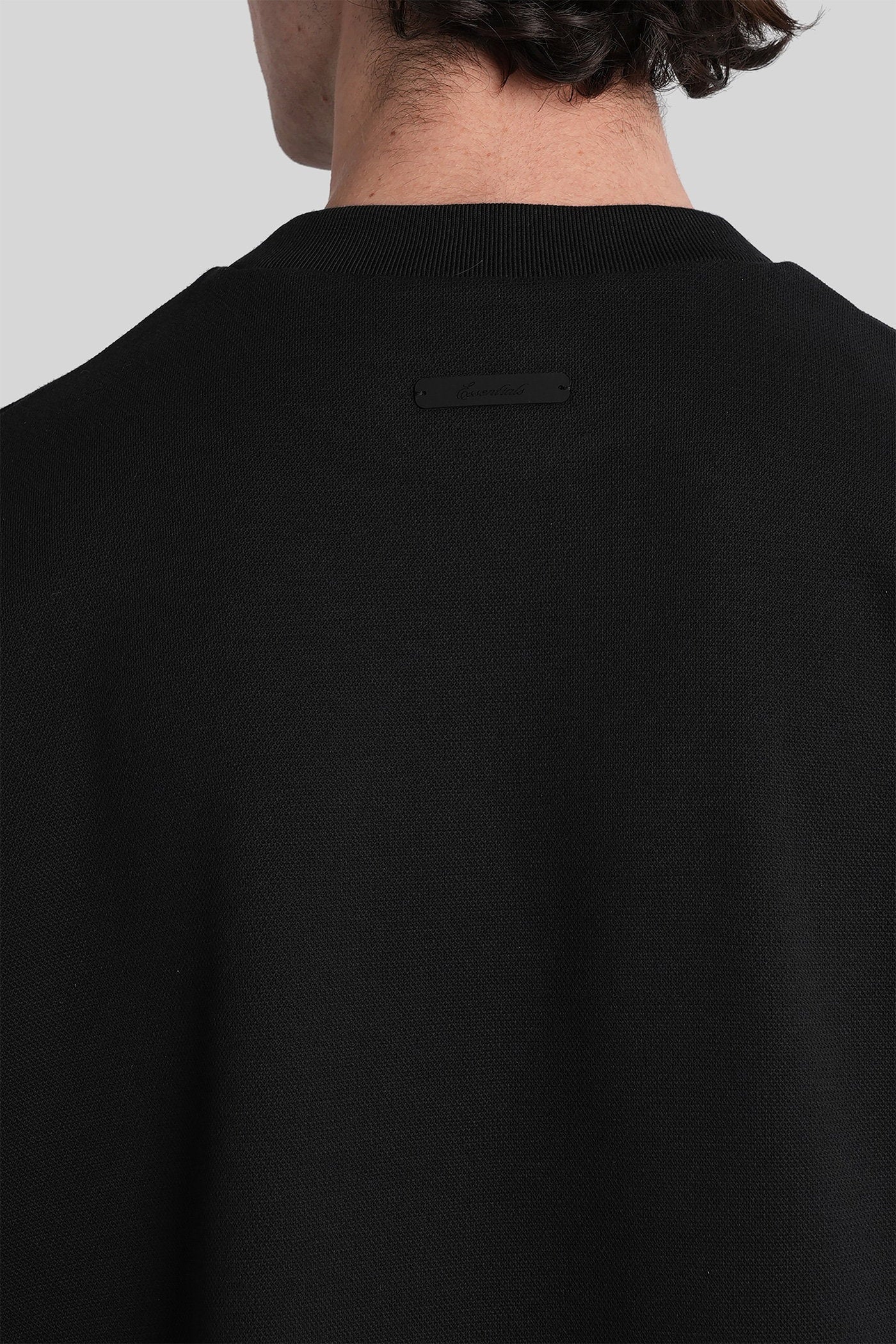 T-Shirt in black cotton - Image 5
