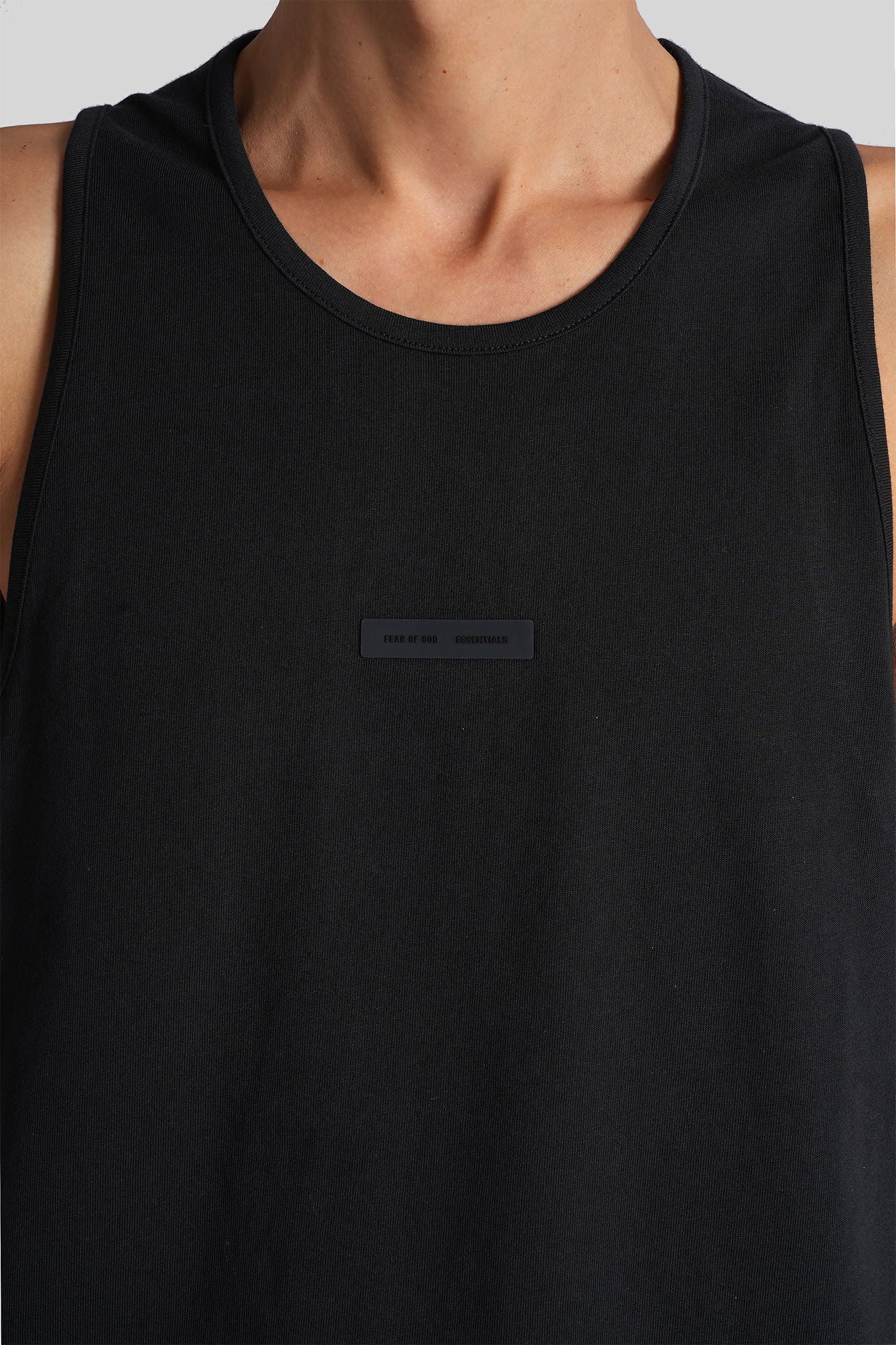 tank Top in black cotton - Image 5