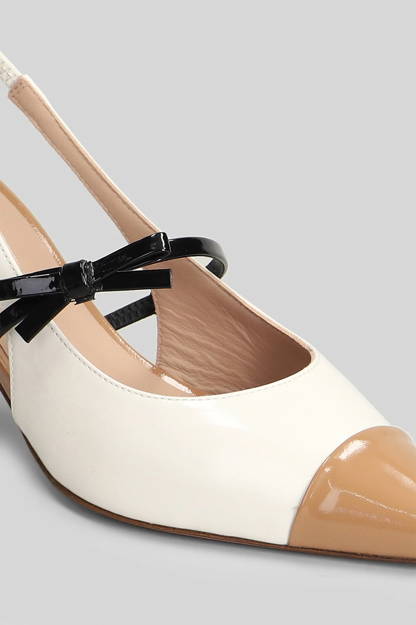 Barice Pumps in white patent leather - Image 5