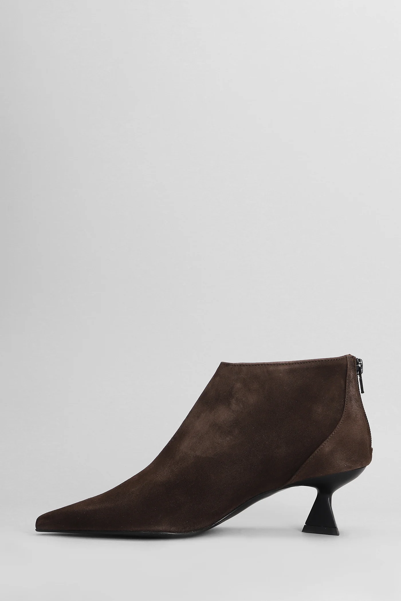 Esta High heels Ankle boots in brown suede - Image 3