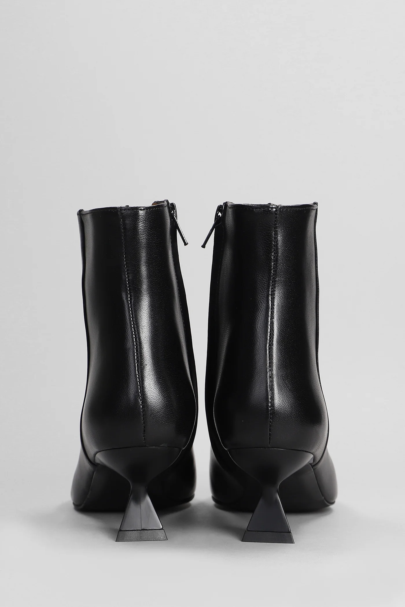 Jina High heels Ankle boots in black leather - Image 4