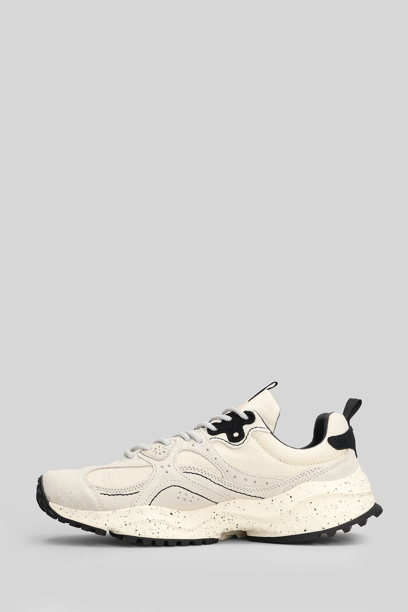 Wave Uni Sneakers in white Suede and fabric - Image 3