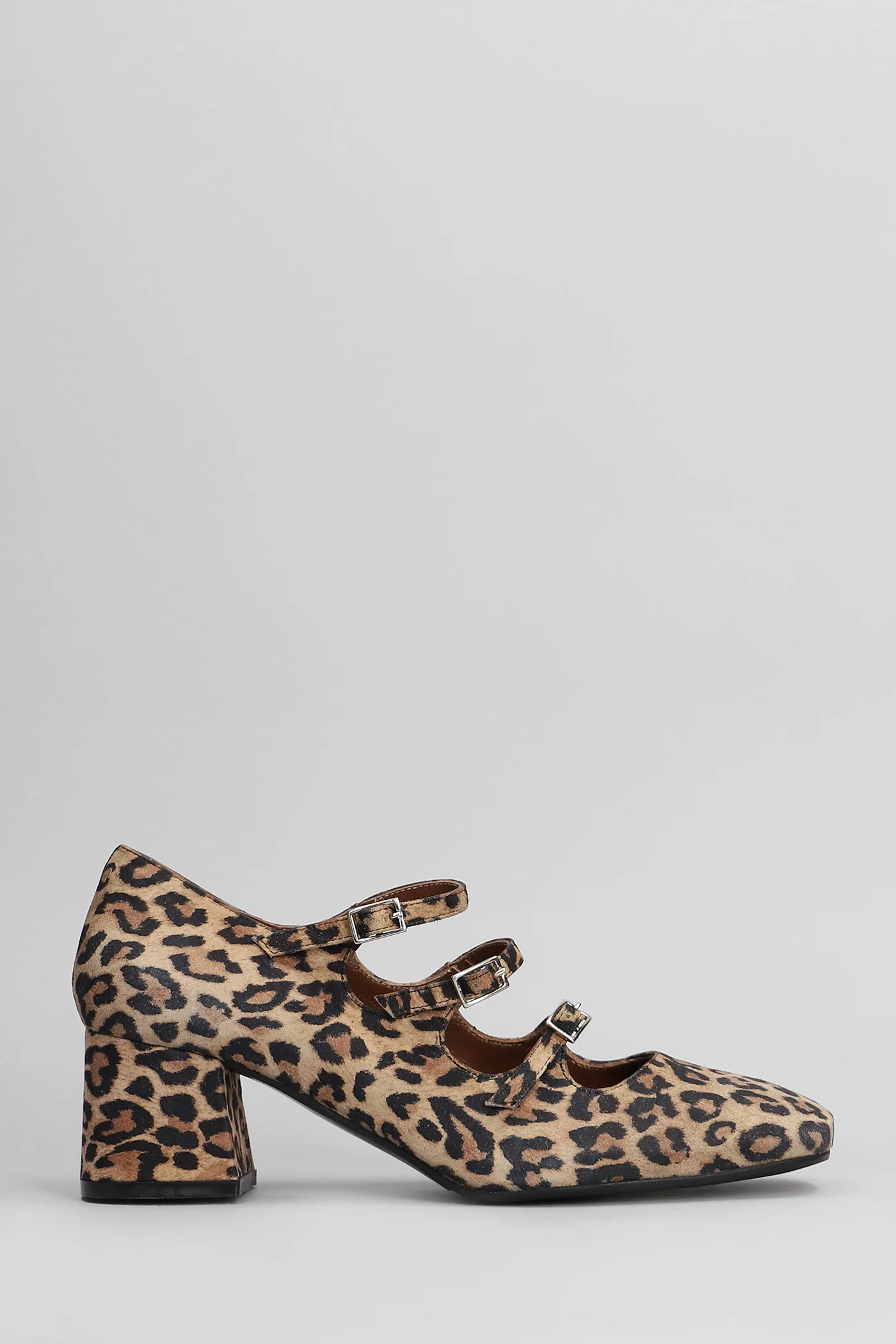 Pumps in Animalier suede