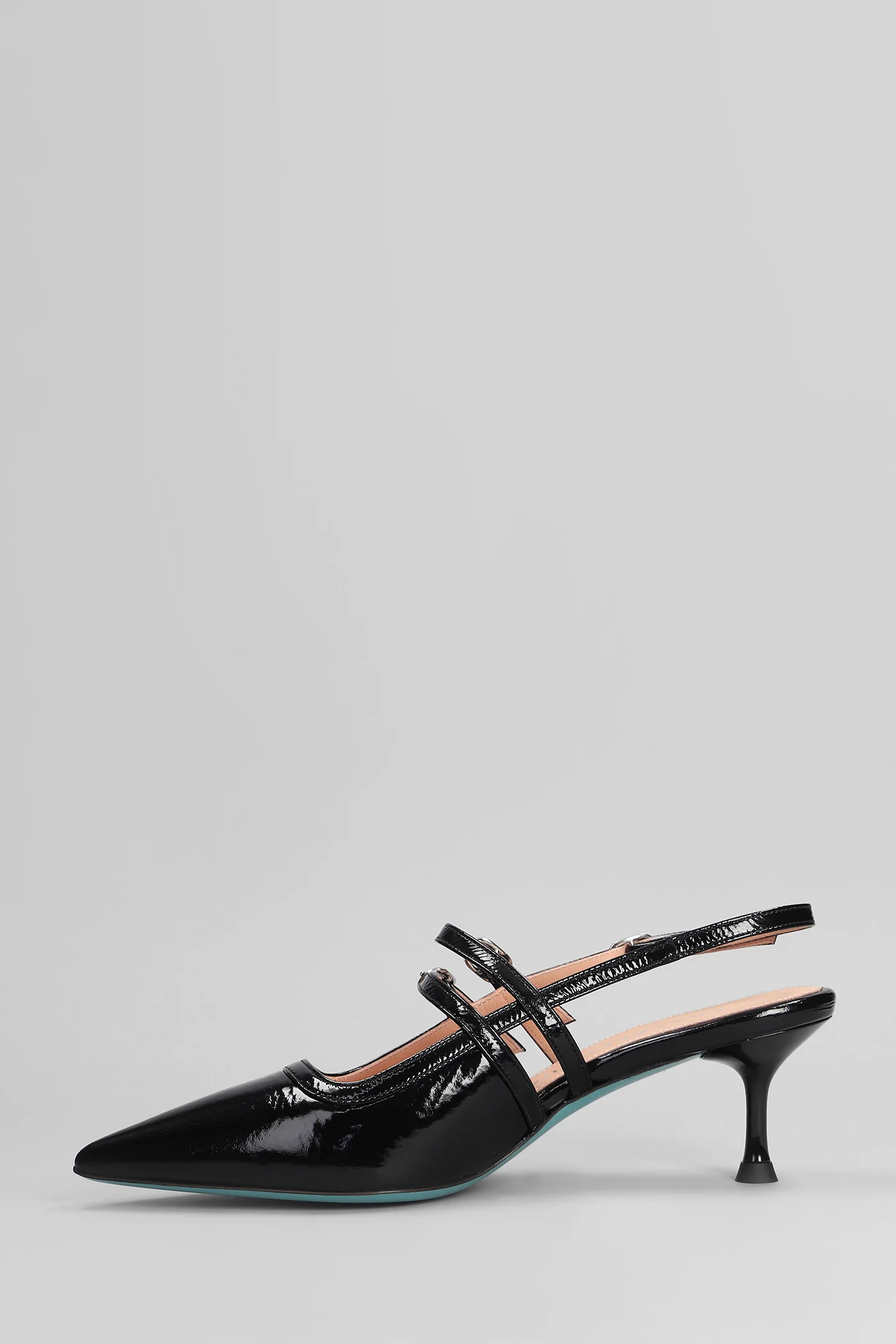 Pumps in black leather - Image 3