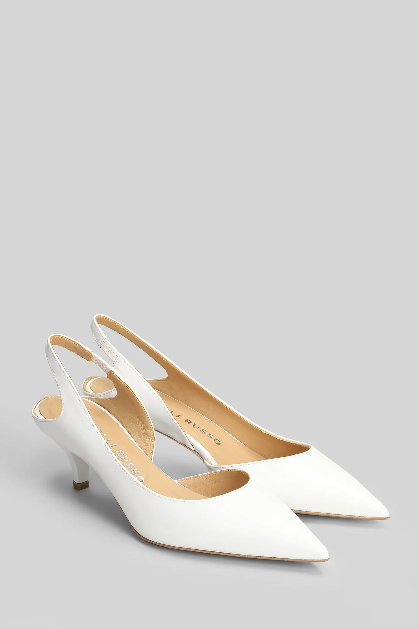 Pumps in white patent leather - Image 2