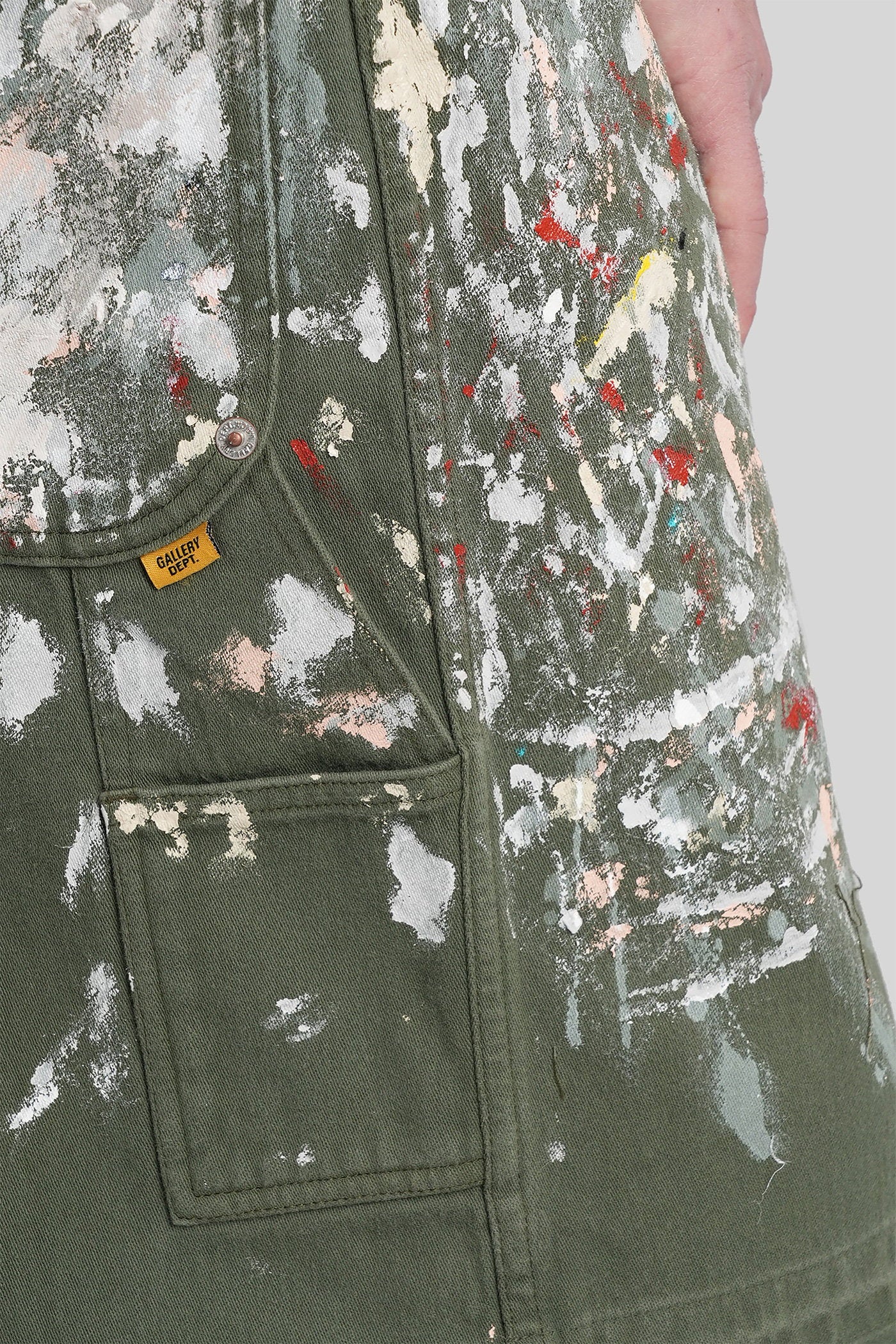Shorts in green cotton - Image 5