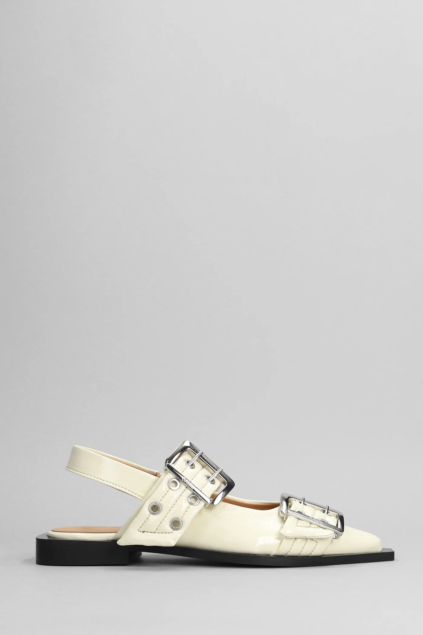 Ballet flats in beige Polyuretan