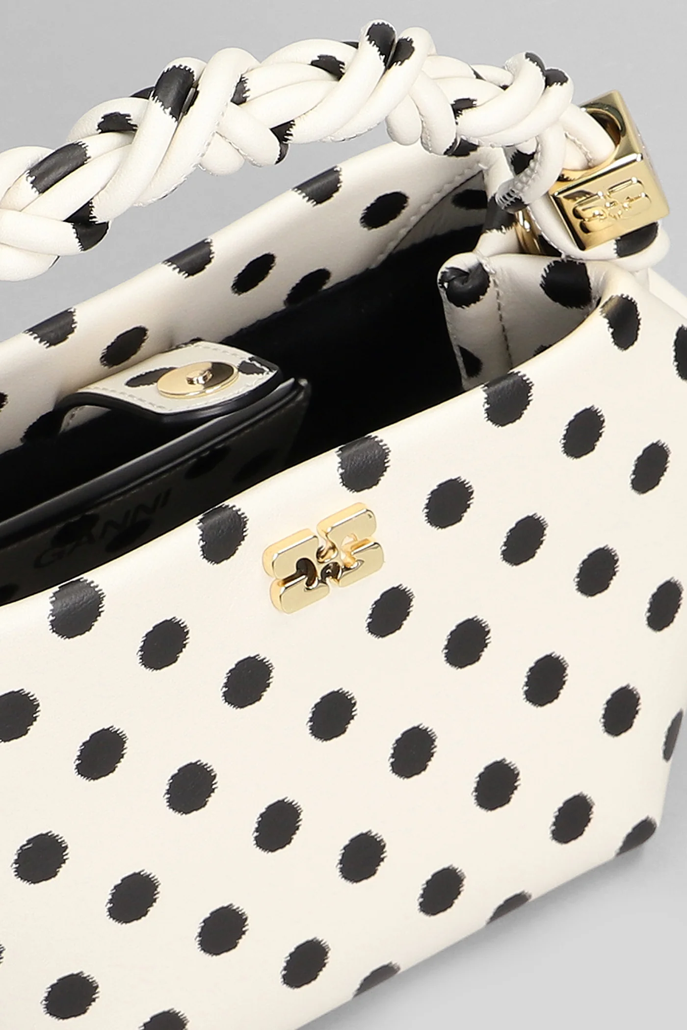 Bou bag Shoulder bag in beige leather - Image 4