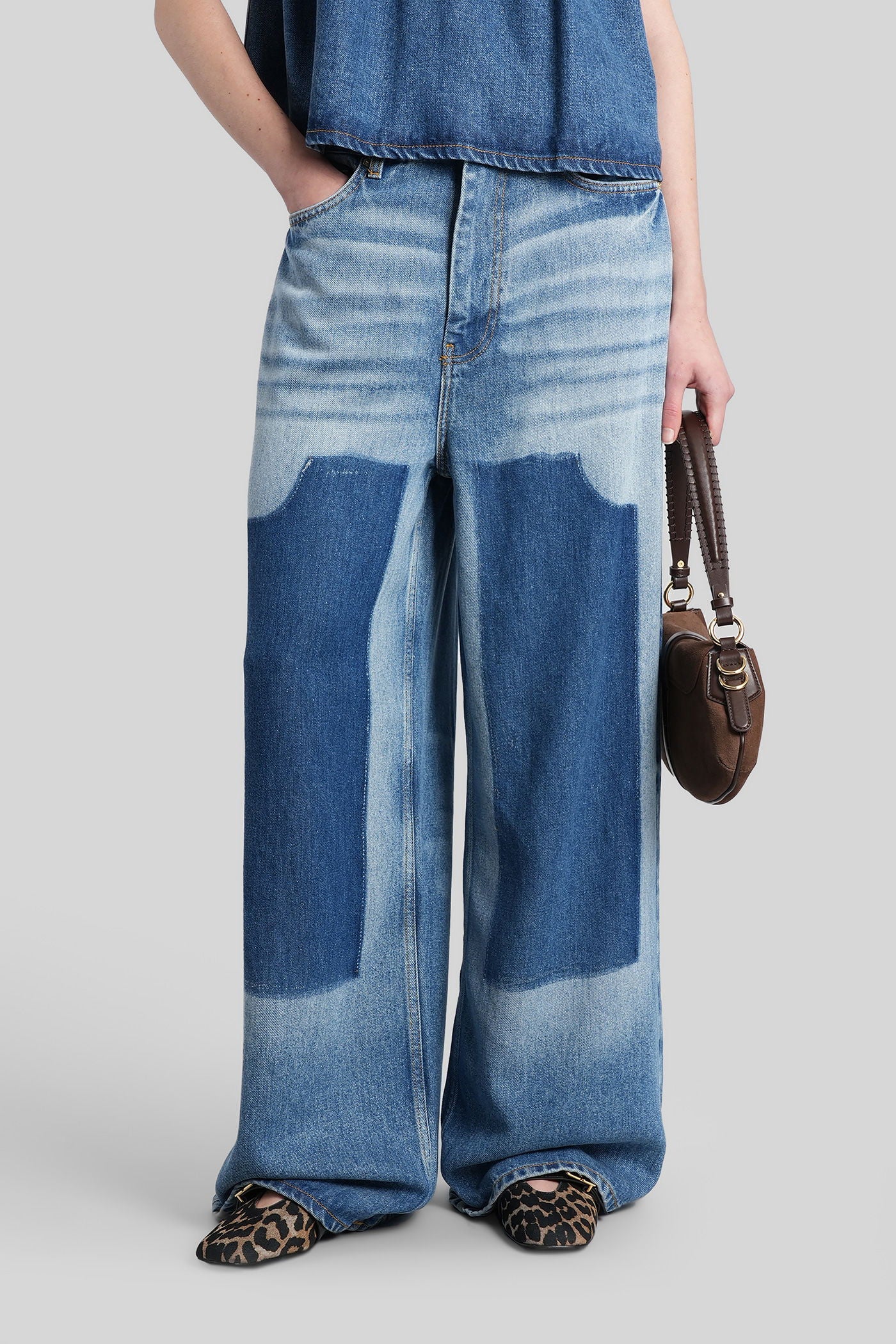 Jeans in blue cotton