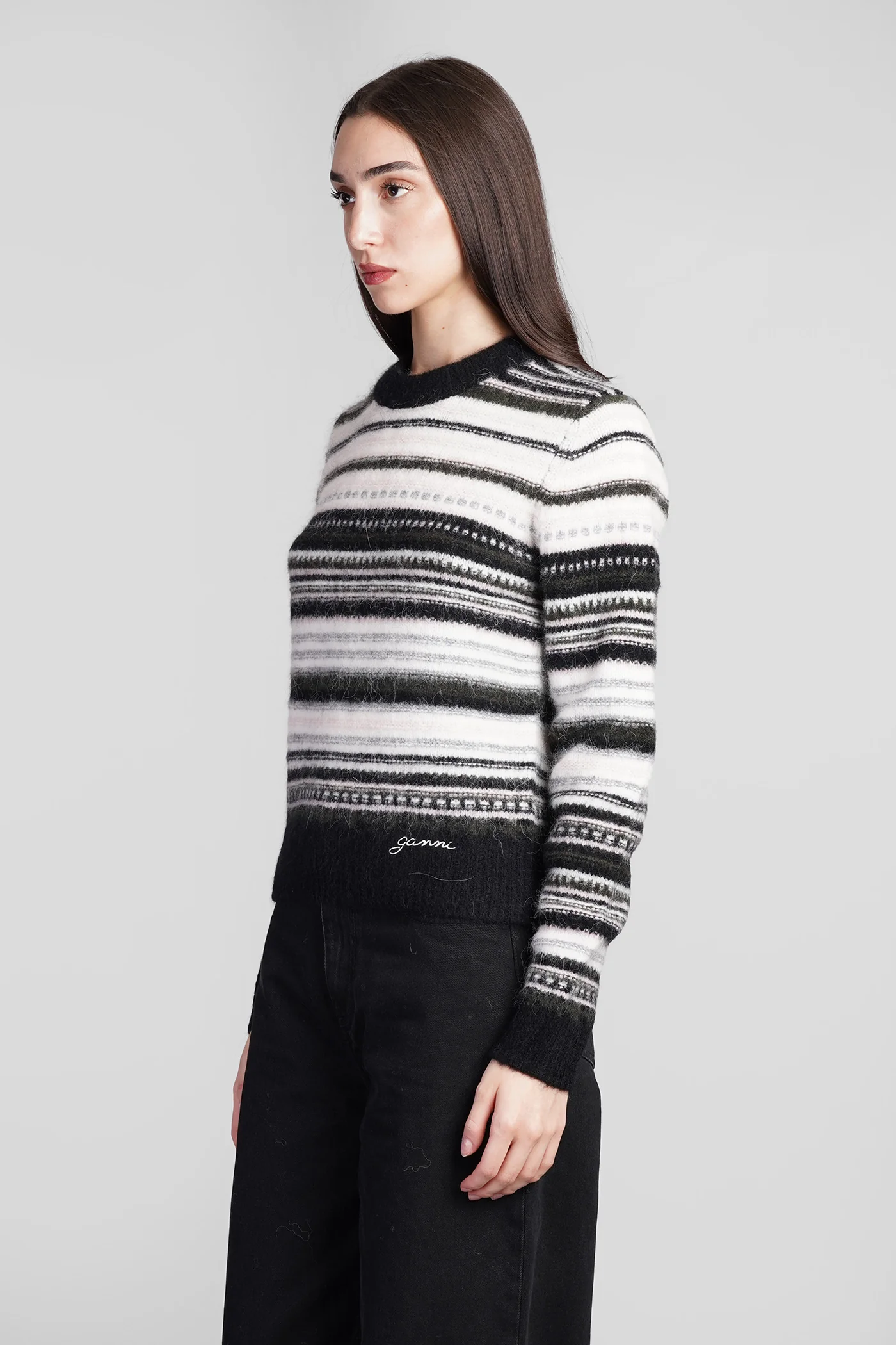 Knitwear in black wool - Image 4