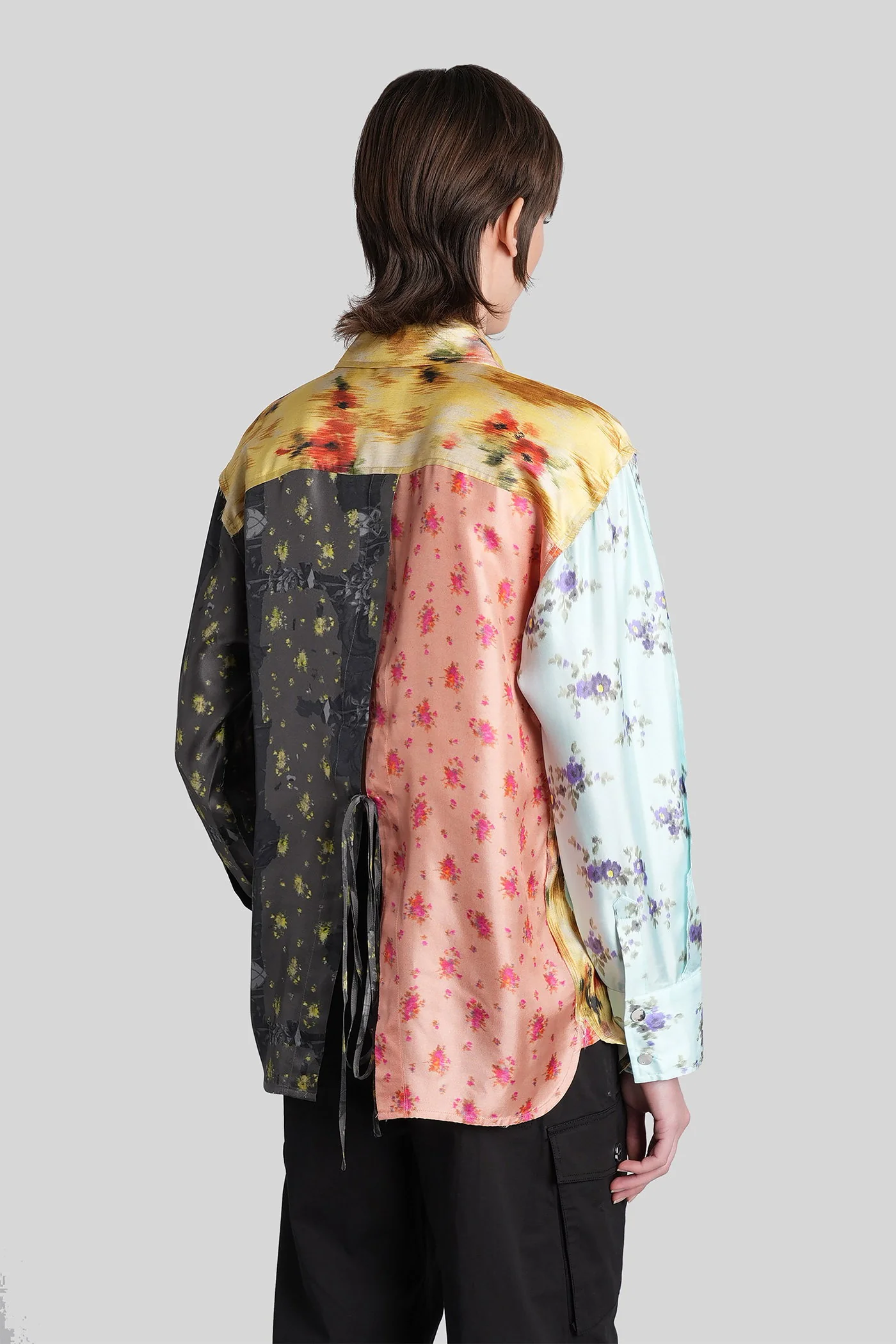 Shirt in multicolor silk - Image 3