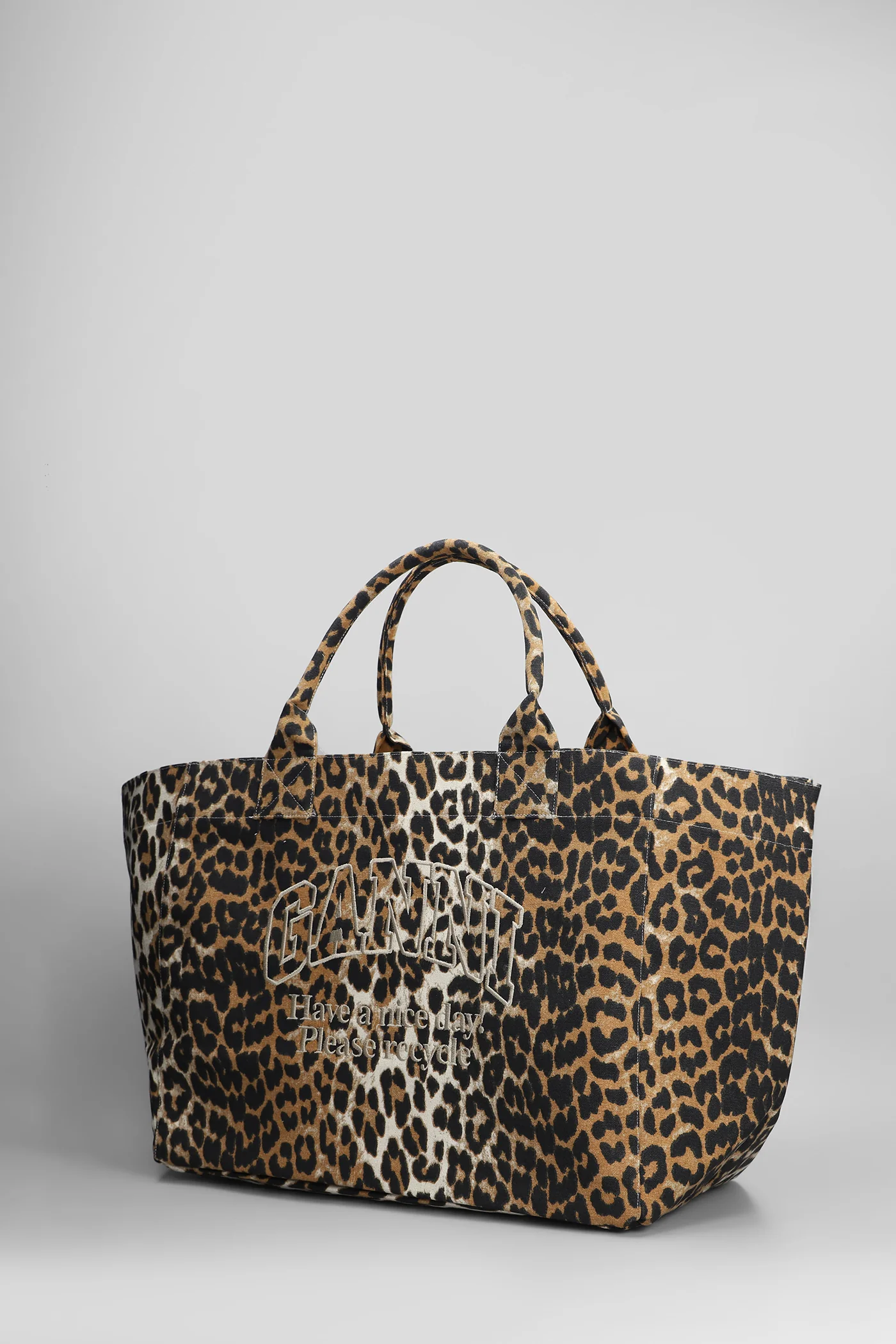 Shopper xxl Tote in Animalier cotton - Image 2