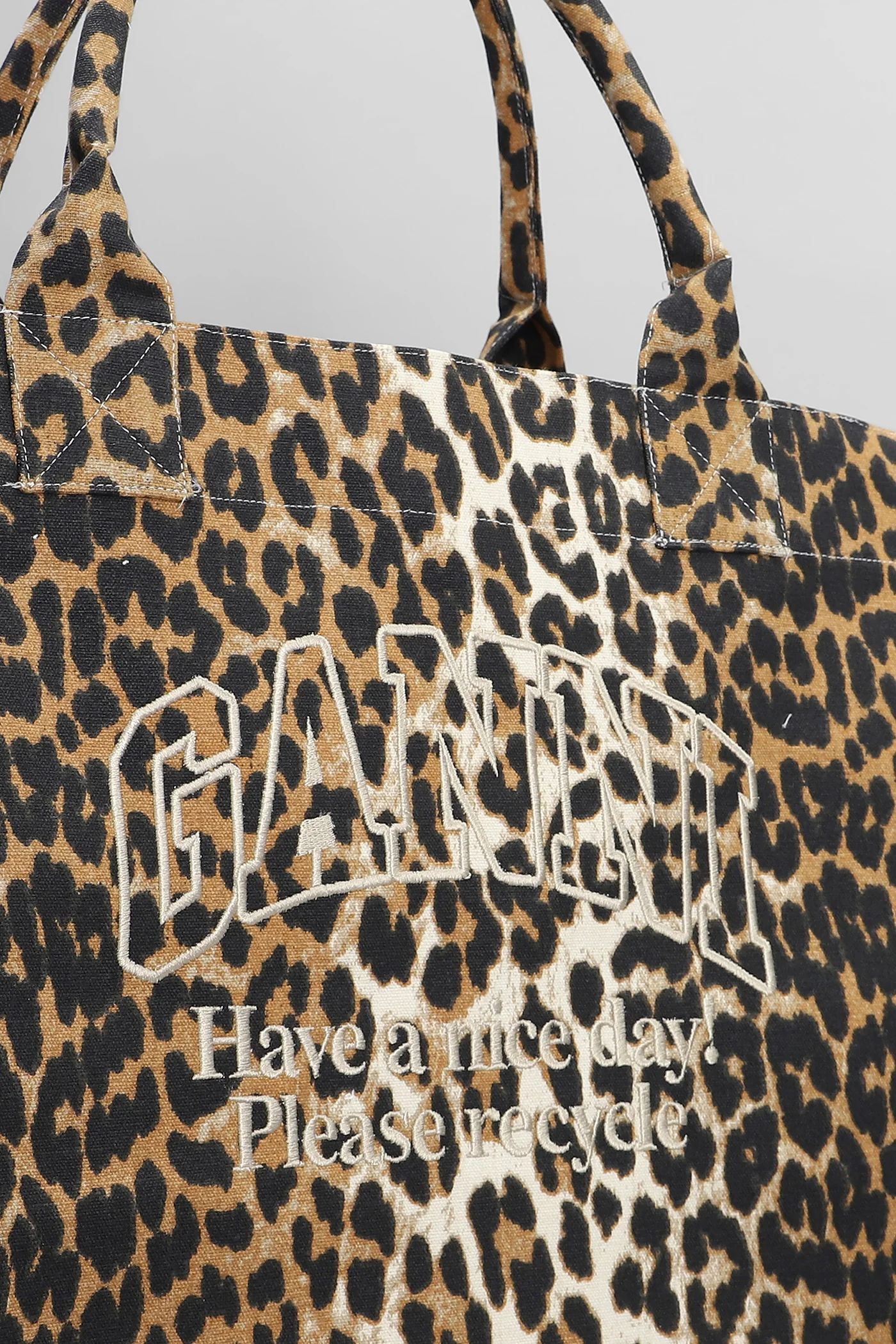 Shopper xxl Tote in Animalier cotton - Image 4