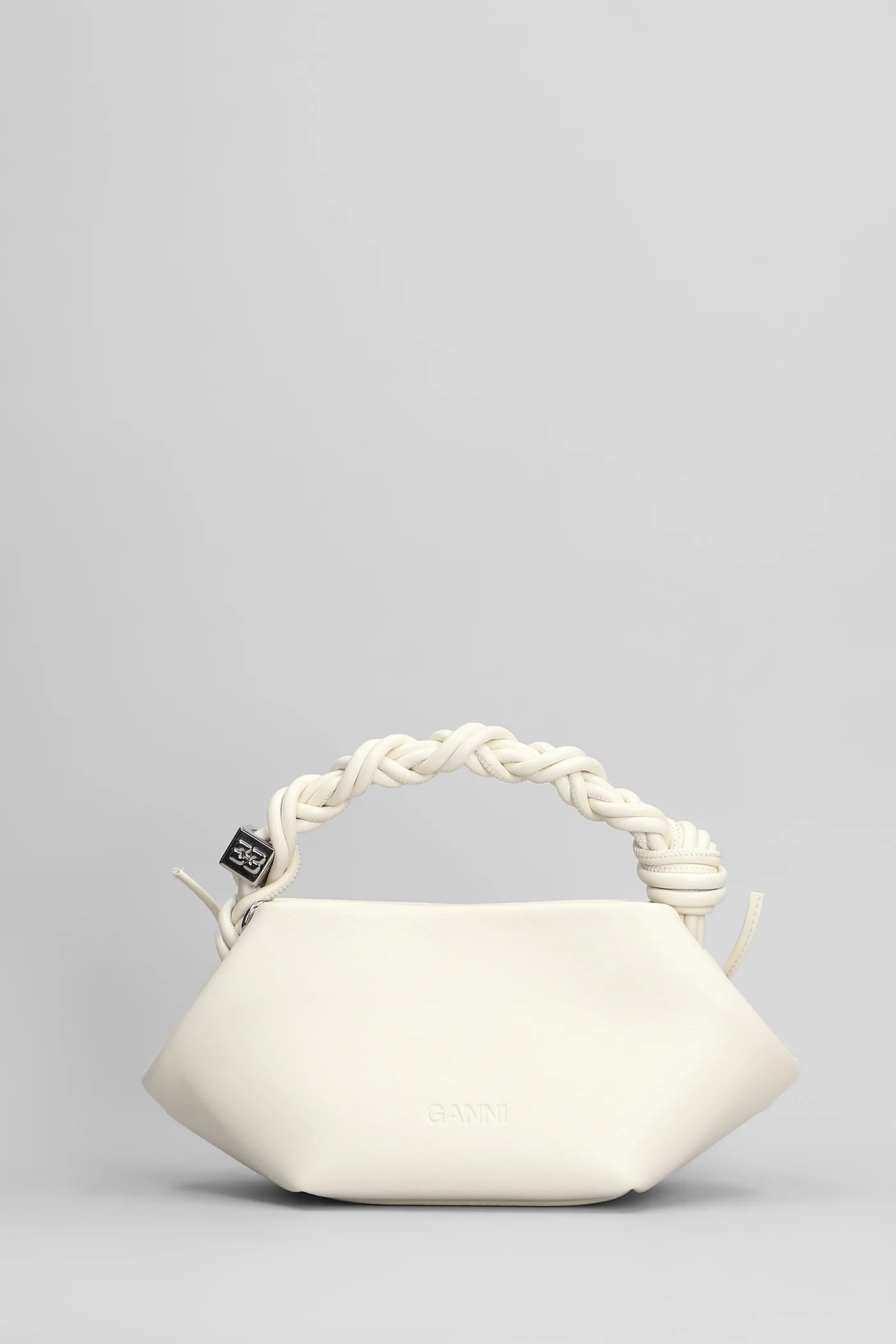 Shoulder bag in beige synthetic leather - Image 3