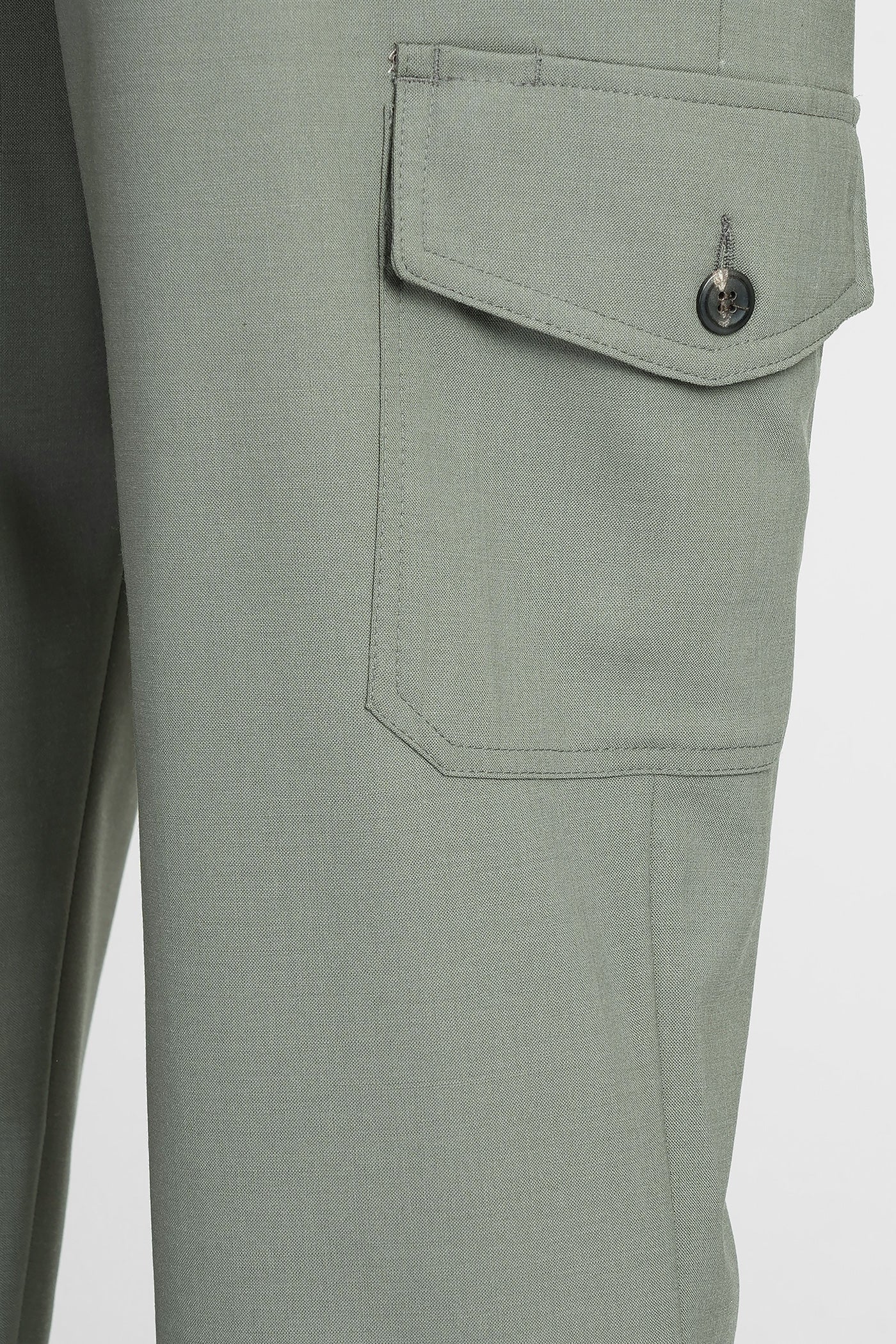 3rcg Pants in green wool - Image 5