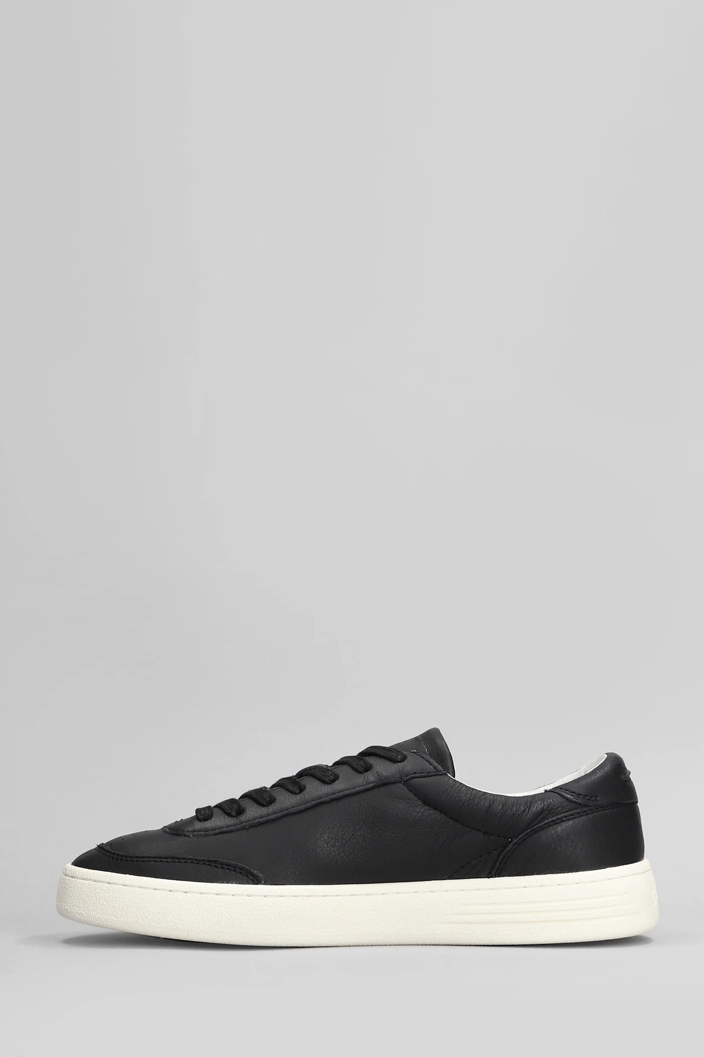 Lindo Low Sneakers in black leather - Image 3