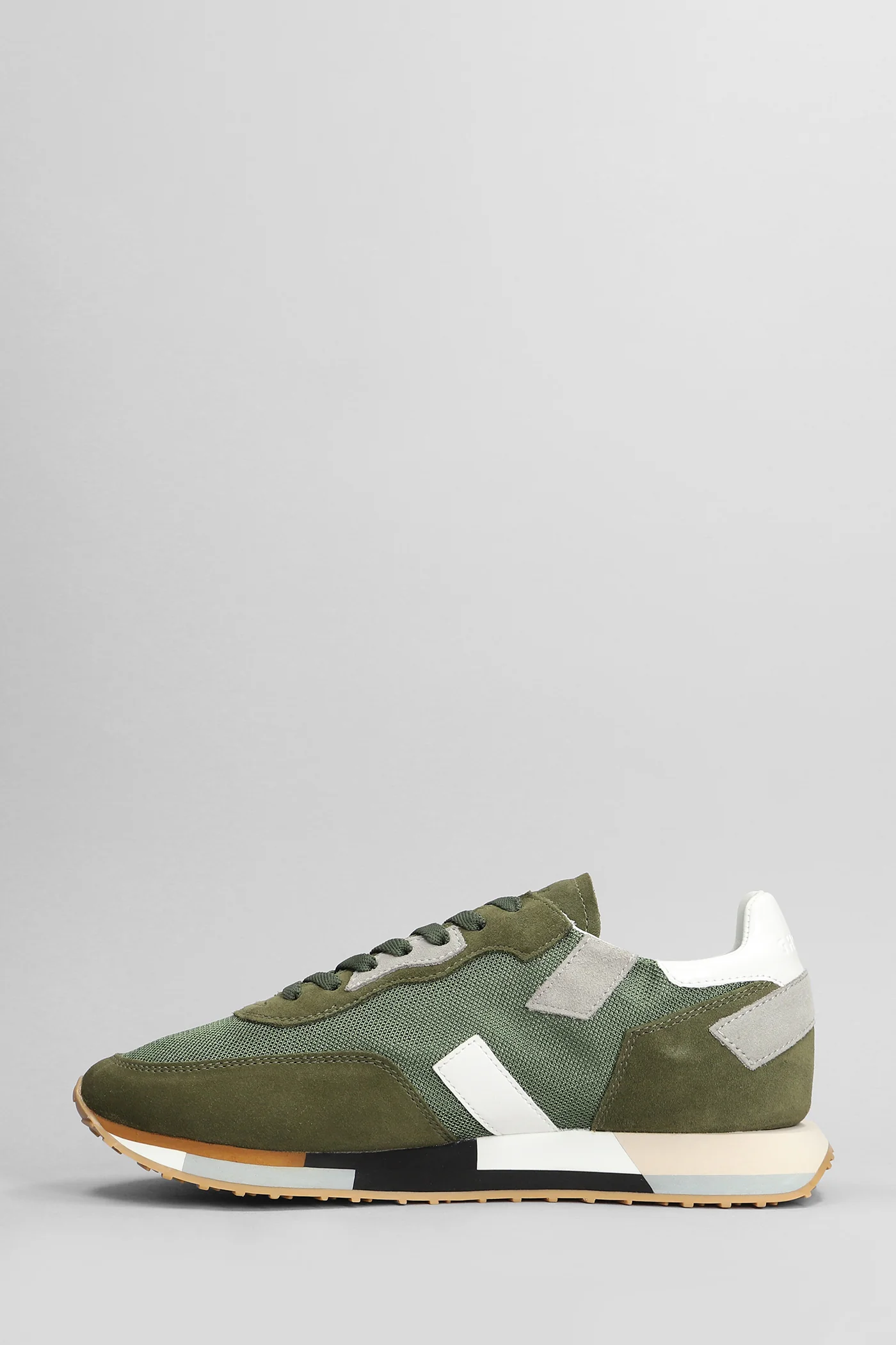 Rush Multi Sneakers in green Suede and fabric - Image 3