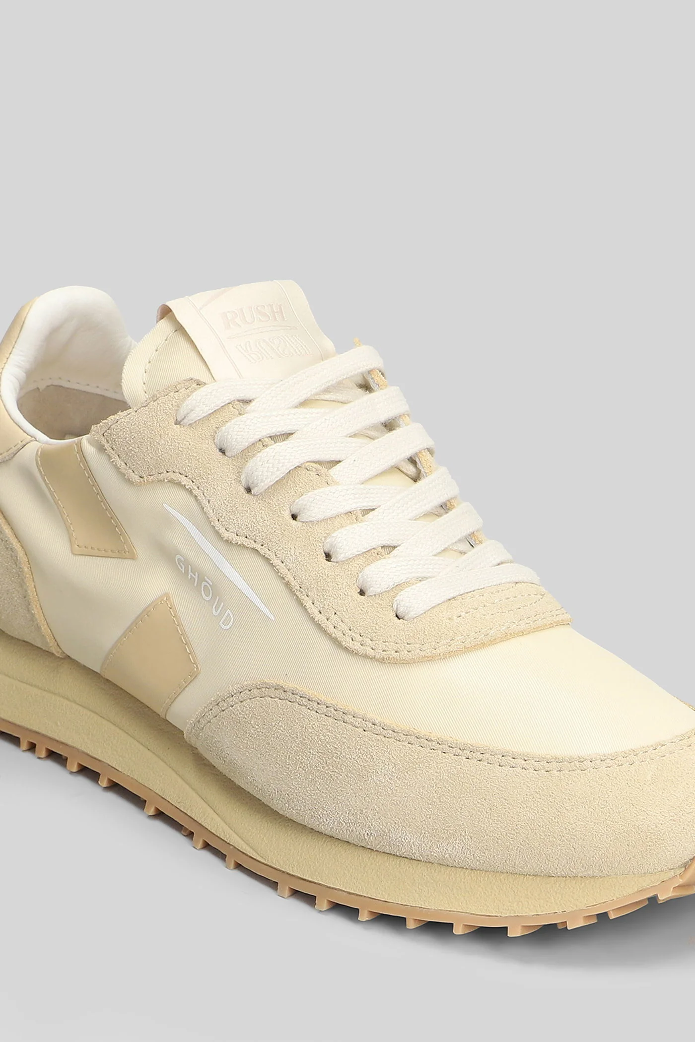 Rush Soft Low Sneakers in beige Suede and fabric - Image 5