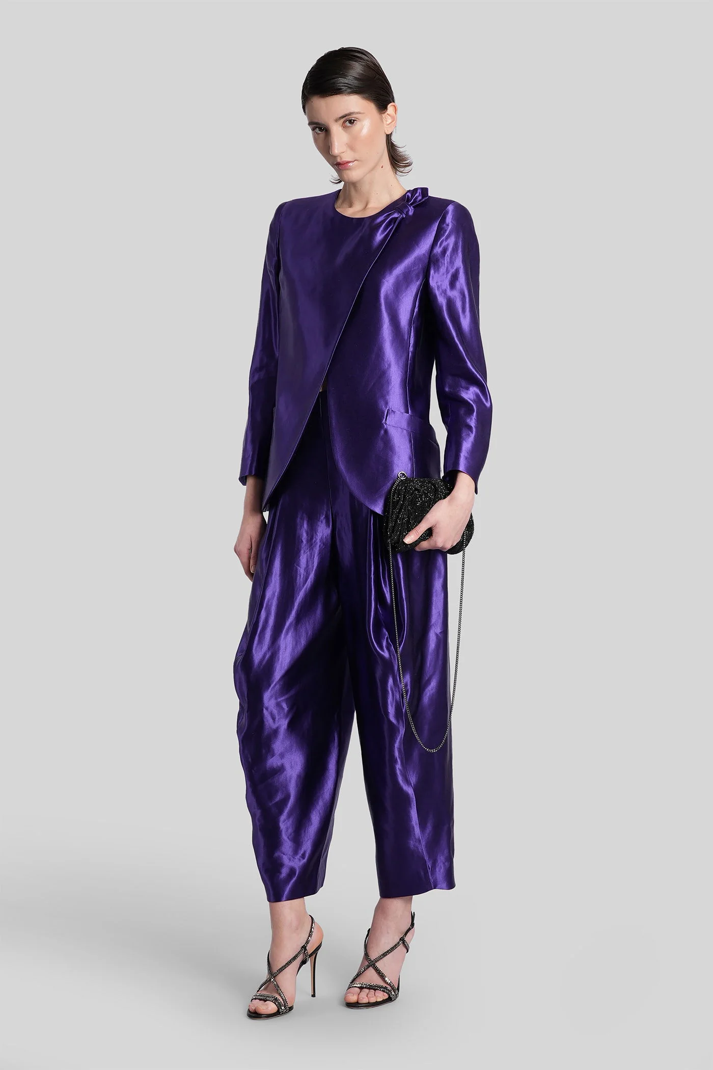 Blazer in Viola linen - Image 2