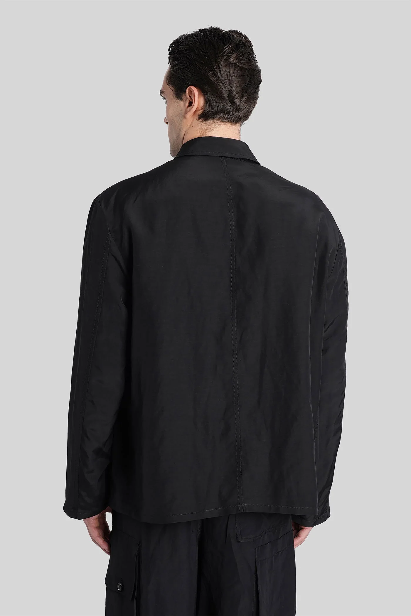 Casual jacket in black viscose - Image 3