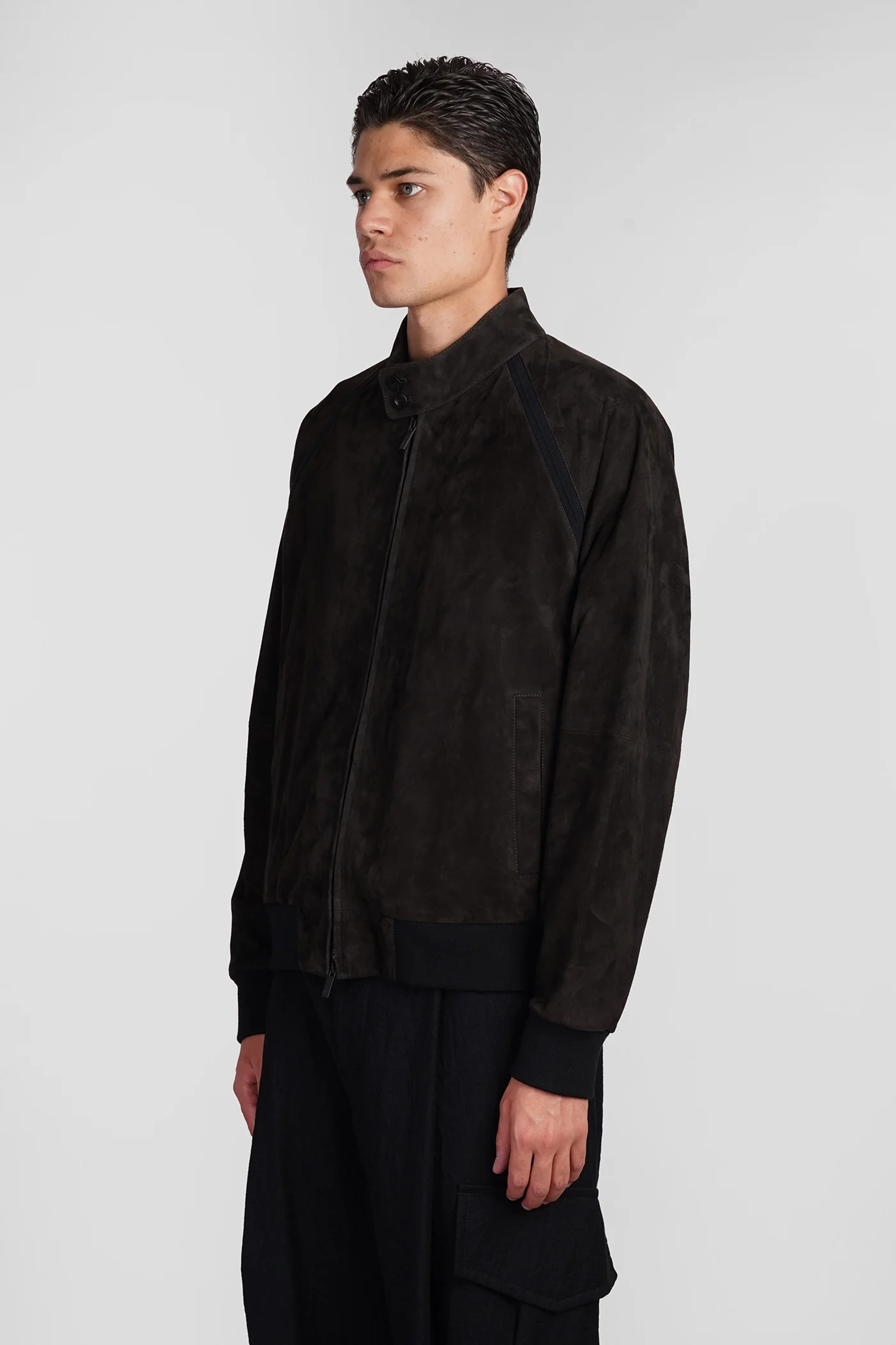 Leather jacket in brown leather - Image 4