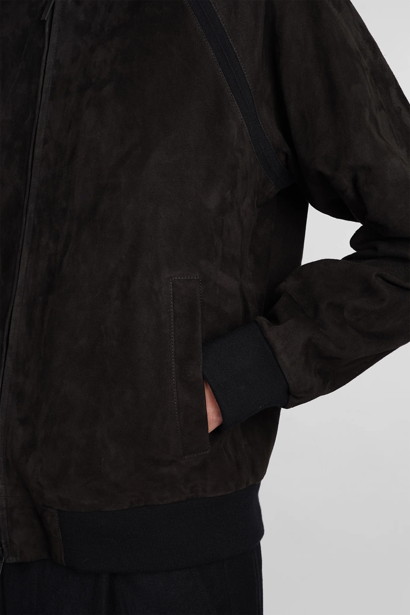 Leather jacket in brown leather - Image 5