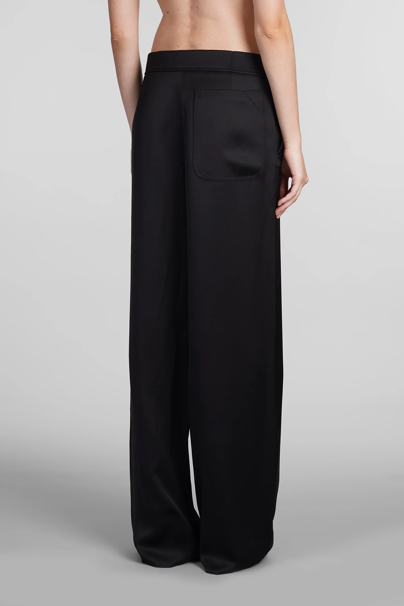 Pants in black silk - Image 3