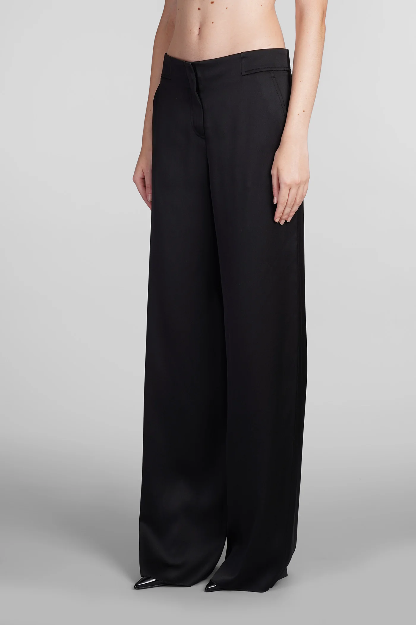 Pants in black silk - Image 4