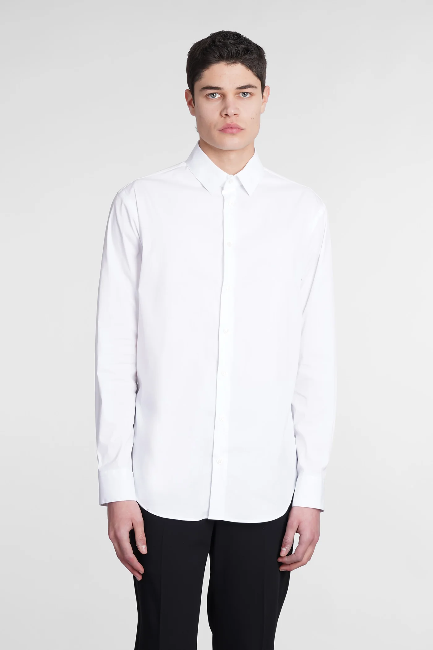 Shirt in white cotton