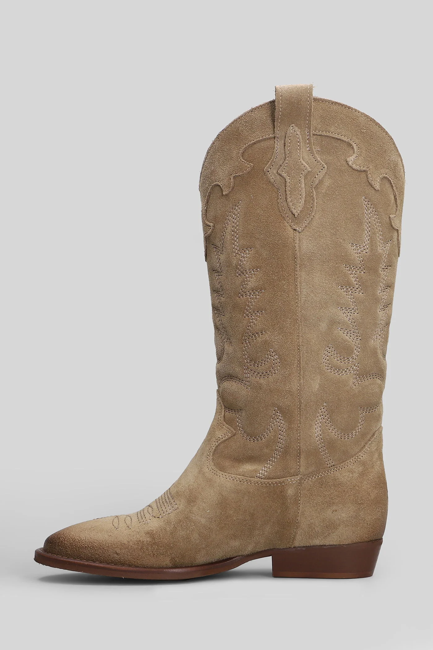 Guatemala texan boots in beige suede - Image 3