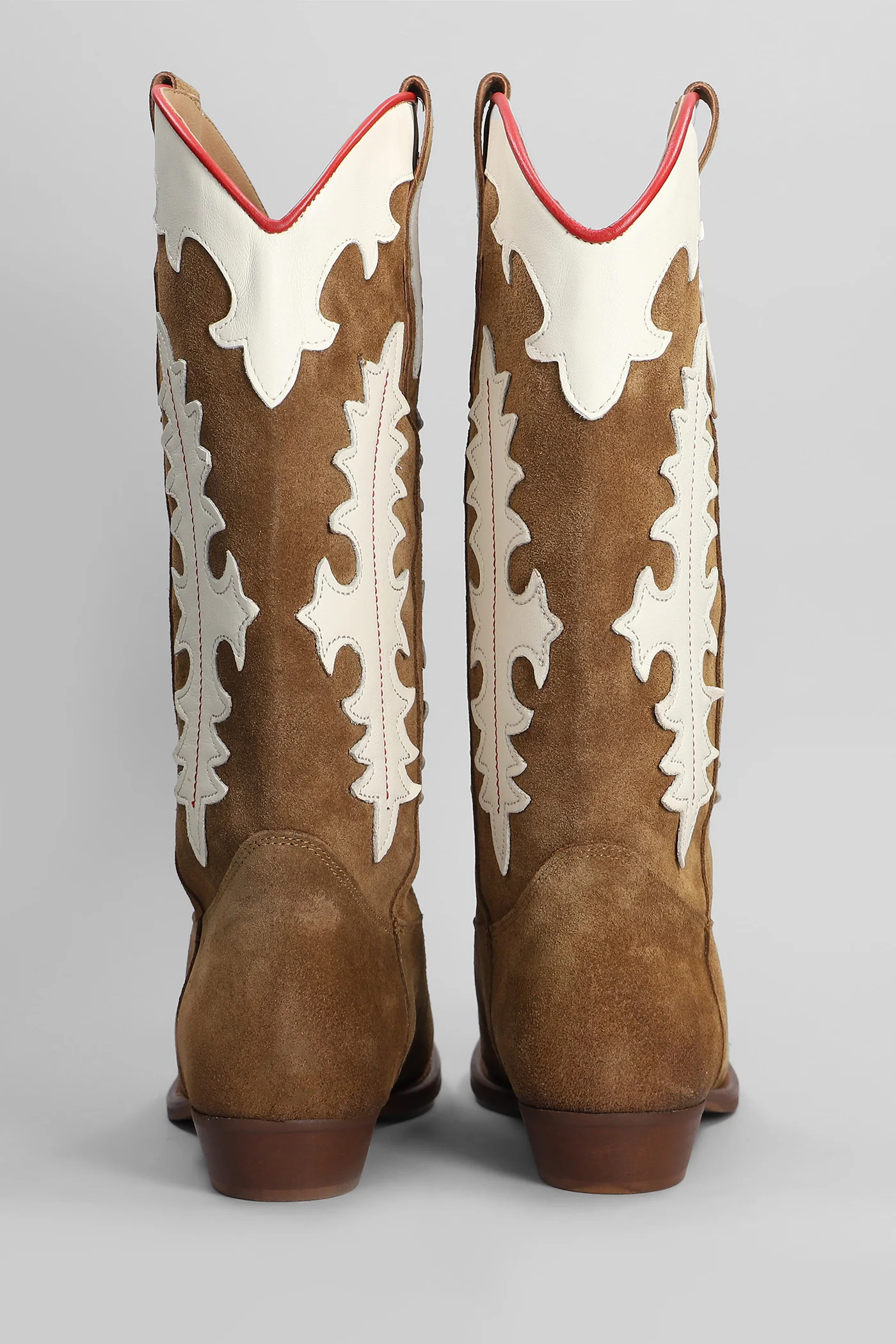 Kansas texan boots in brown suede - Image 4