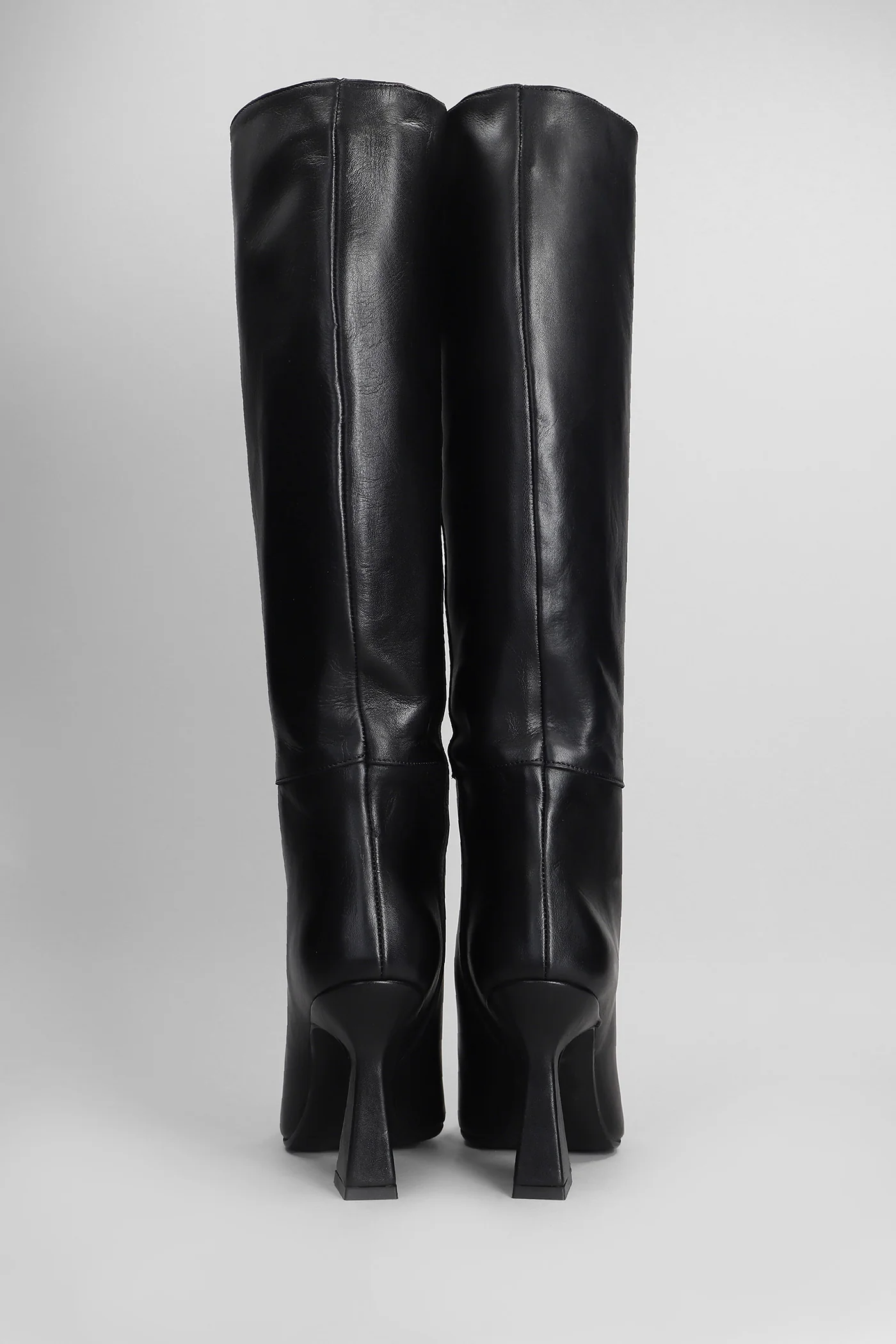 Kimera High heels boots in black leather - Image 4