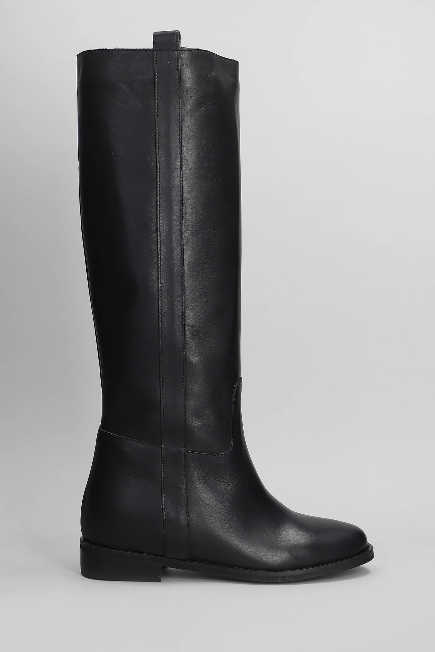 Masha  in black leather