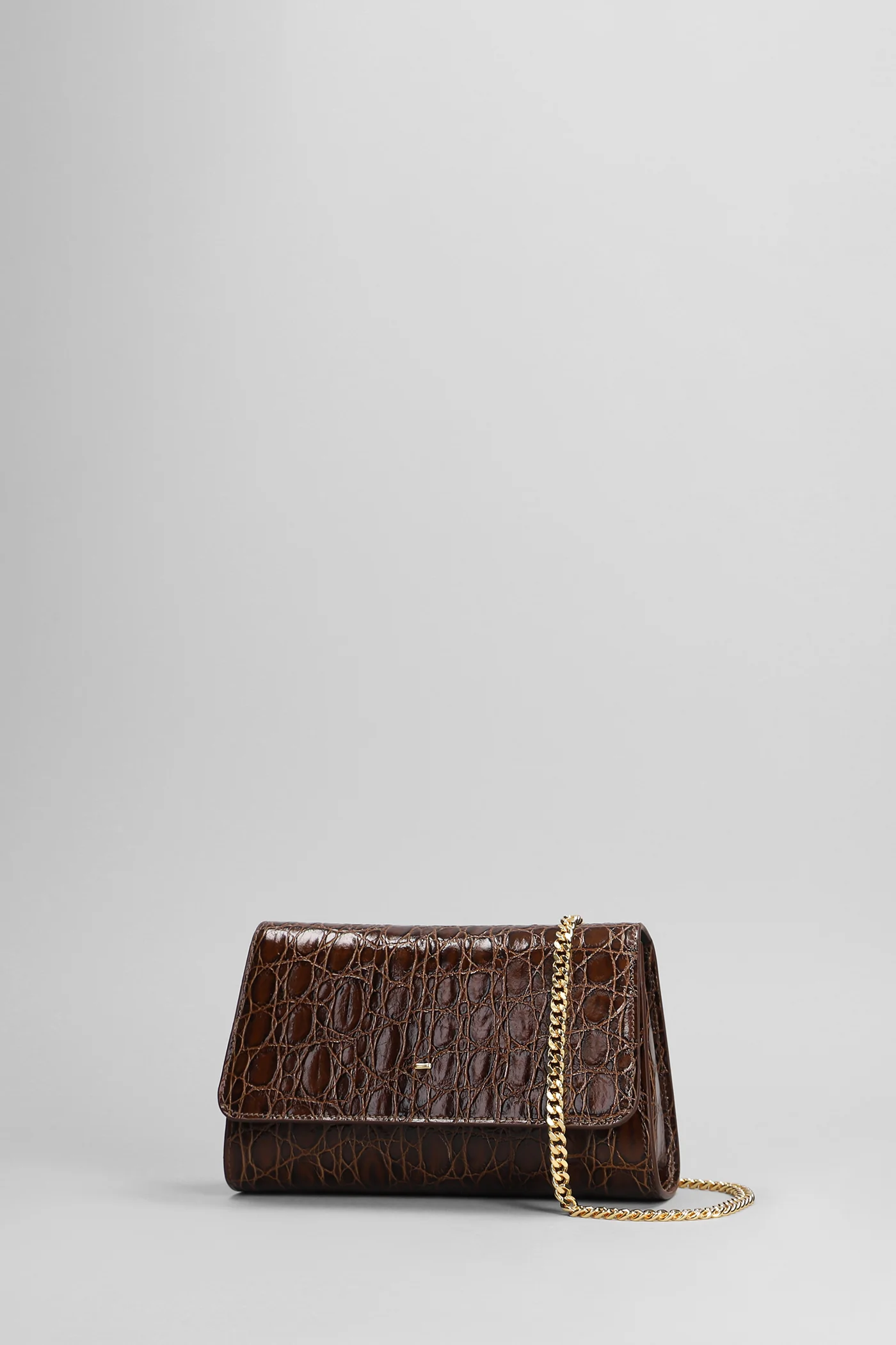 Cleopatra Clutch in brown leather - Image 2