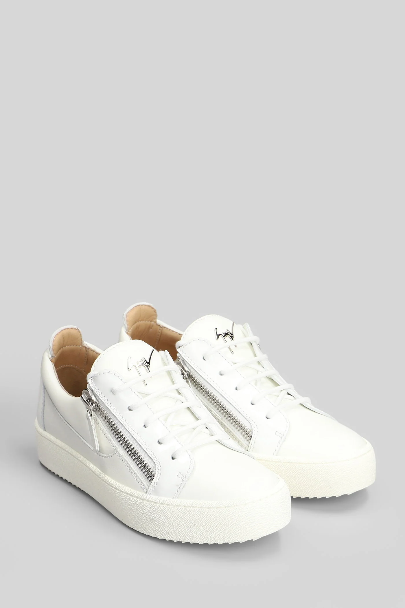 Gail Sneakers in white leather - Image 2