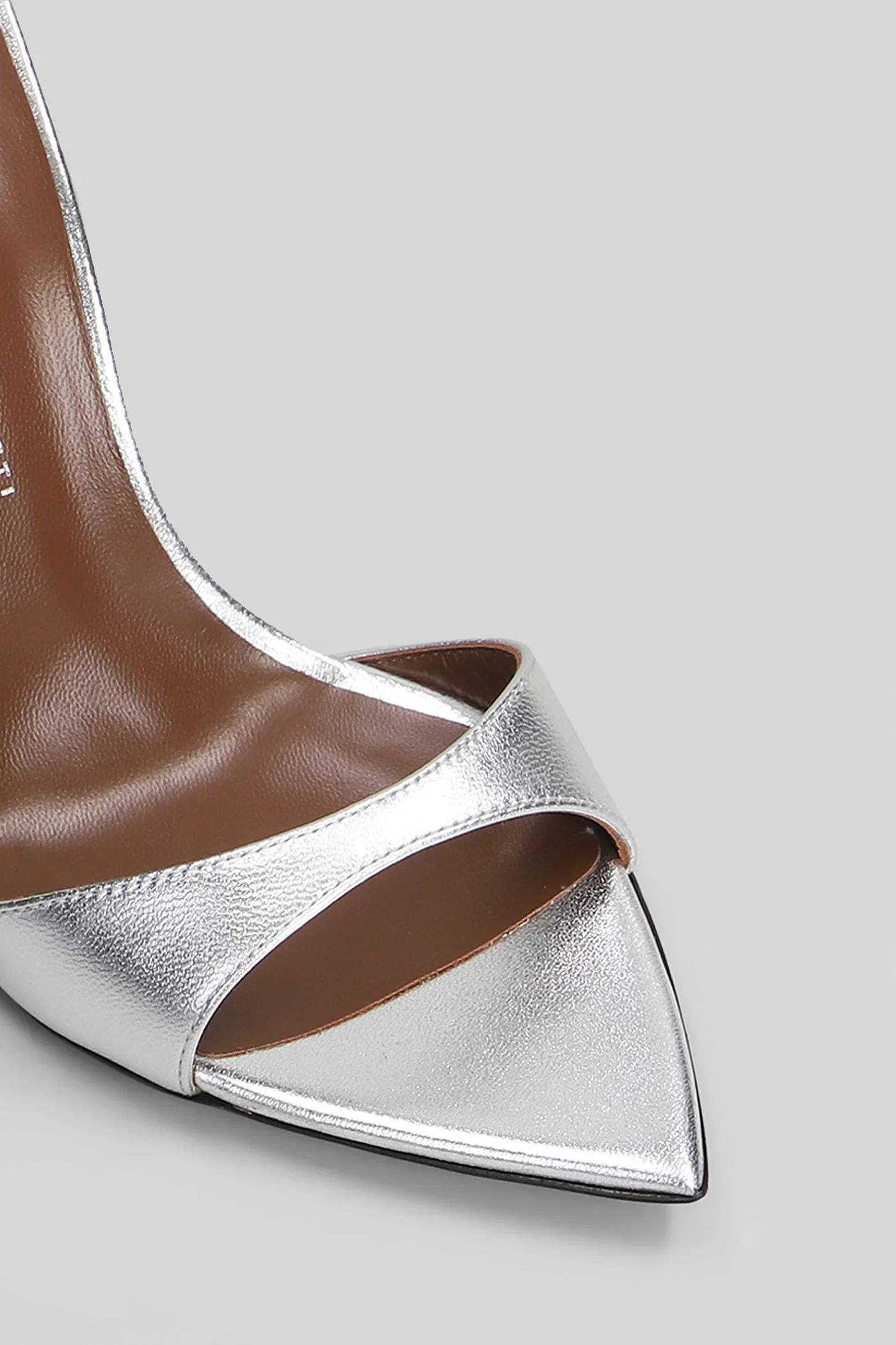 Intriigo strap 105 Sandals in silver leather - Image 5