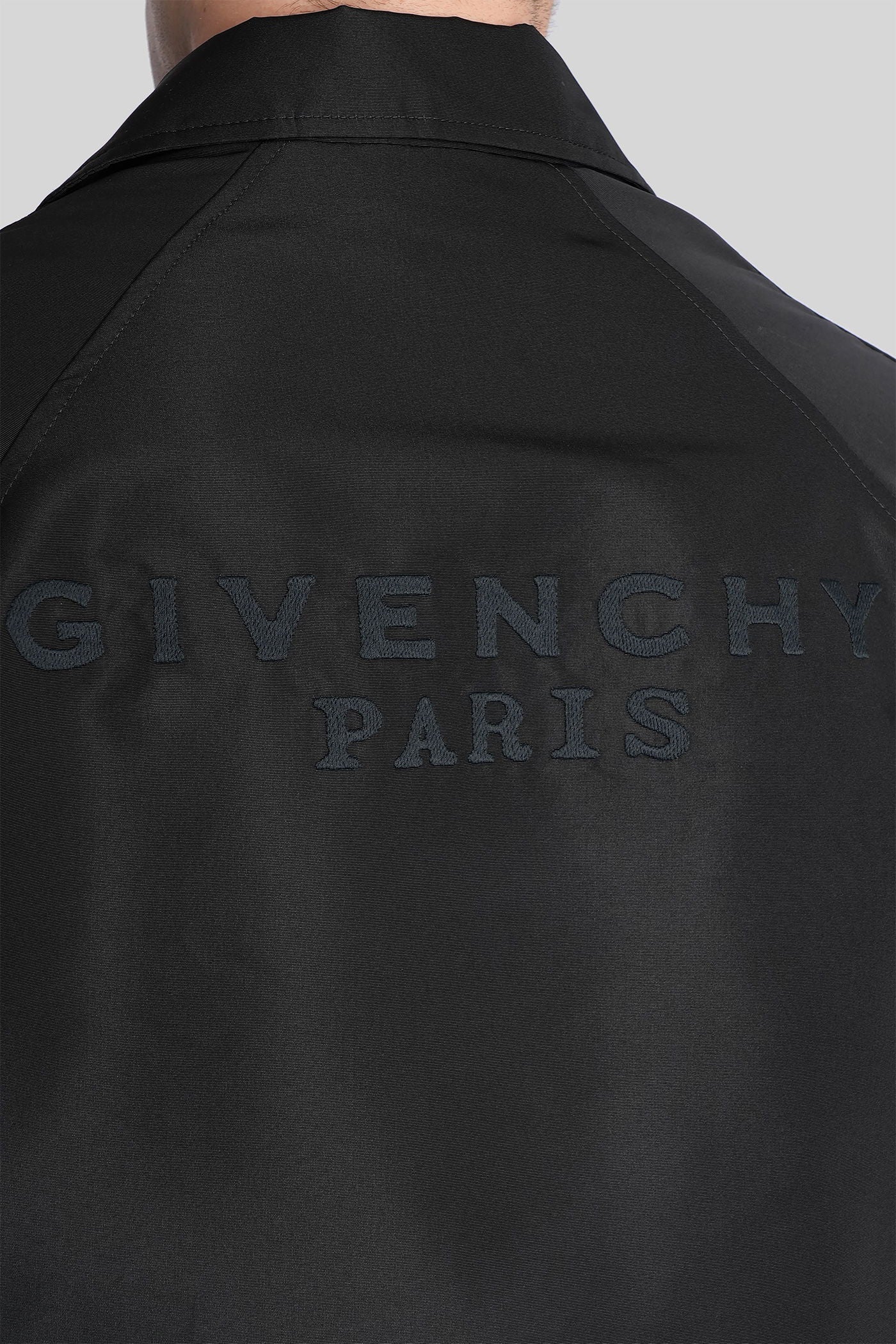 Casual jacket in black polyester - Image 5