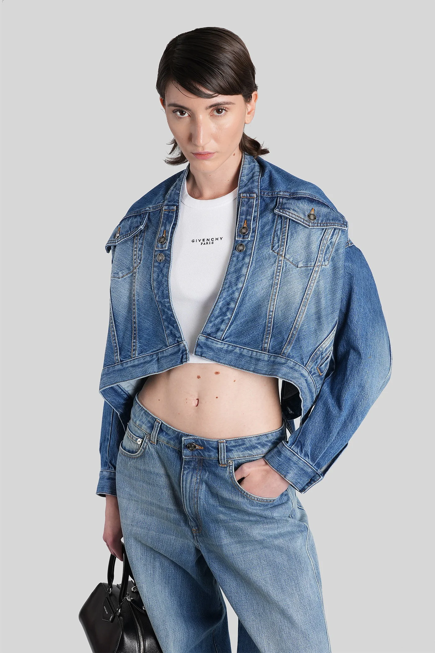 Denim Jackets in blue cotton - Image 2